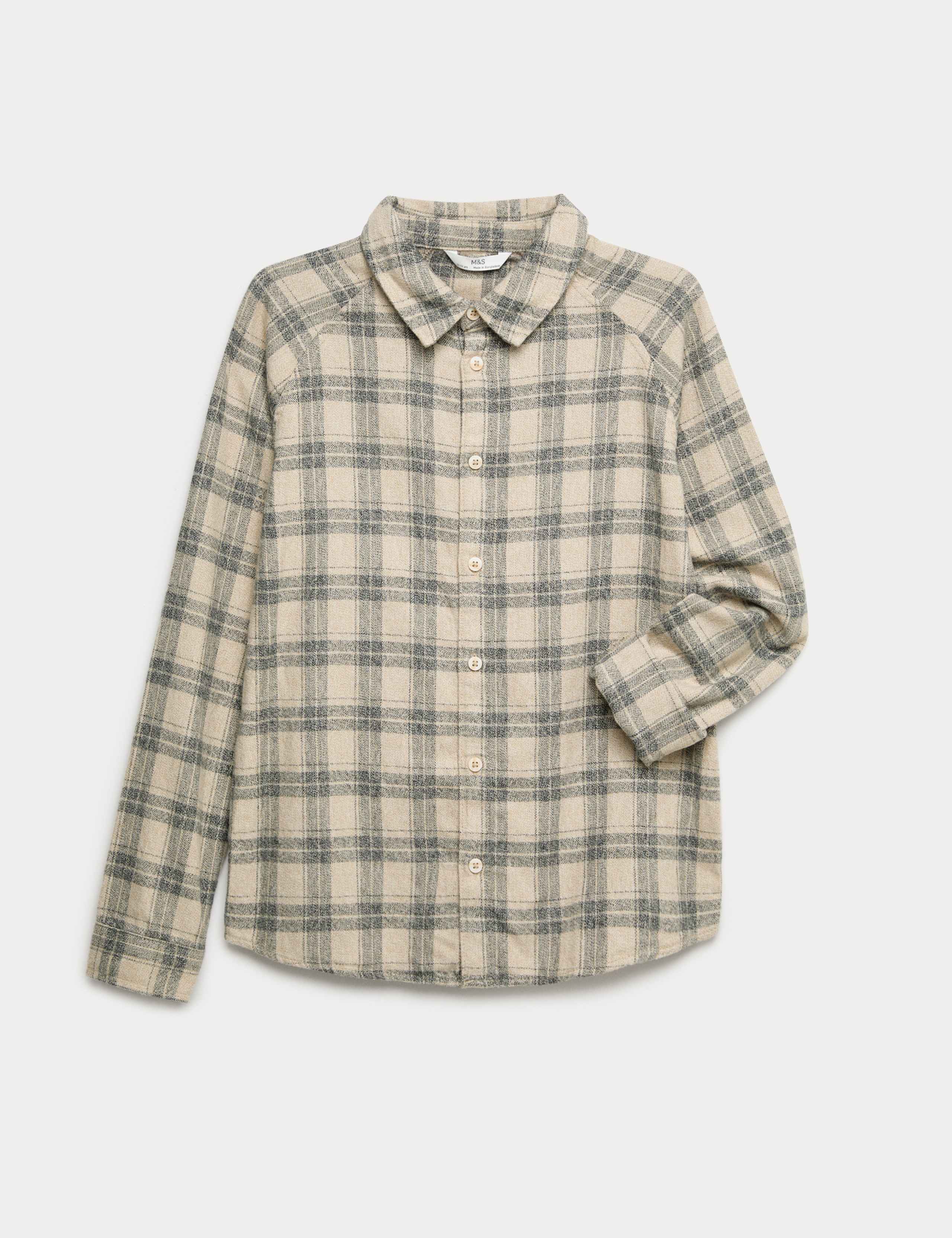 Pure Cotton Checked Shirt (6-16 Yrs) 2 of 2
