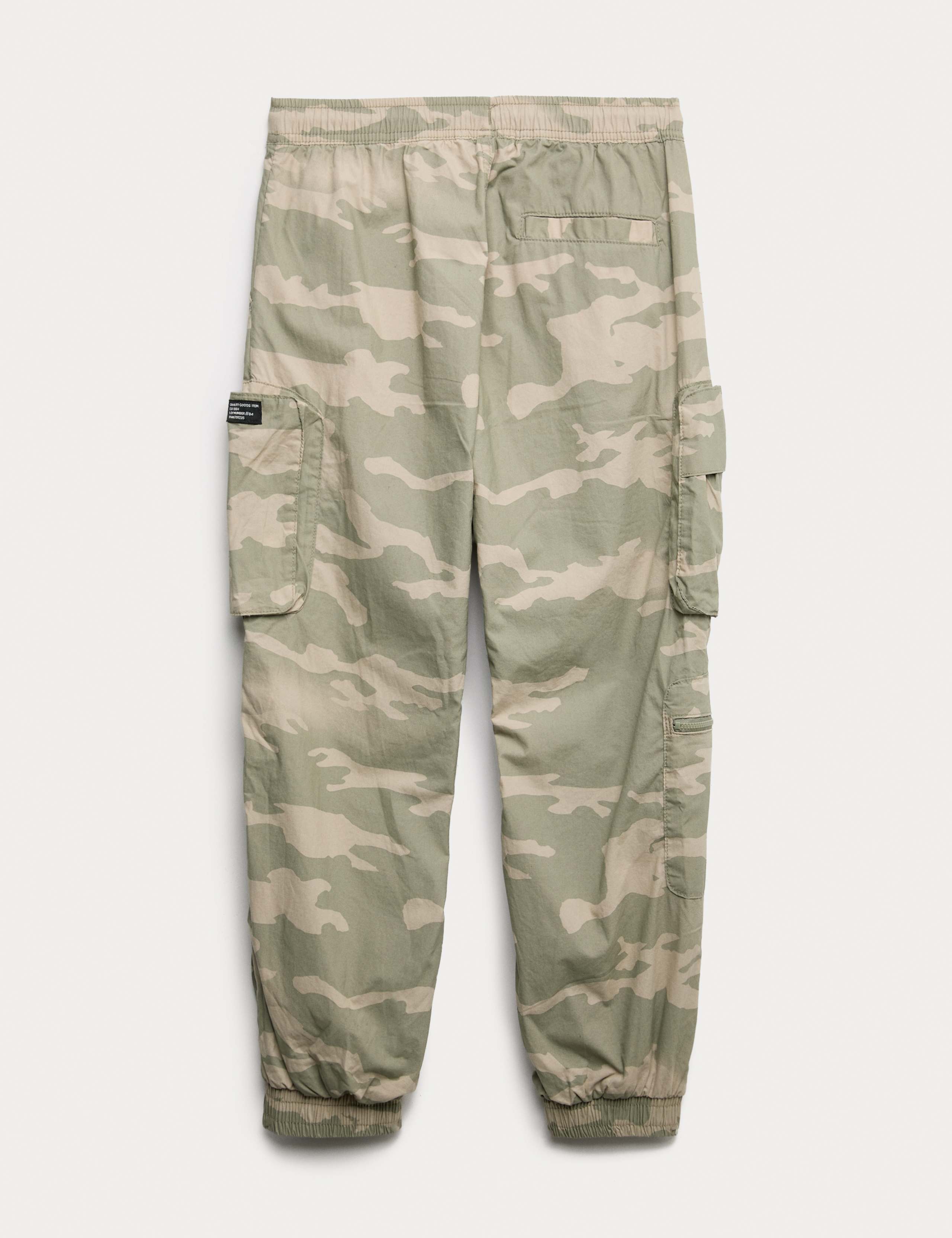 Pure Cotton Camo Lined Cargo Trousers (6-16 Yrs) 2 of 2