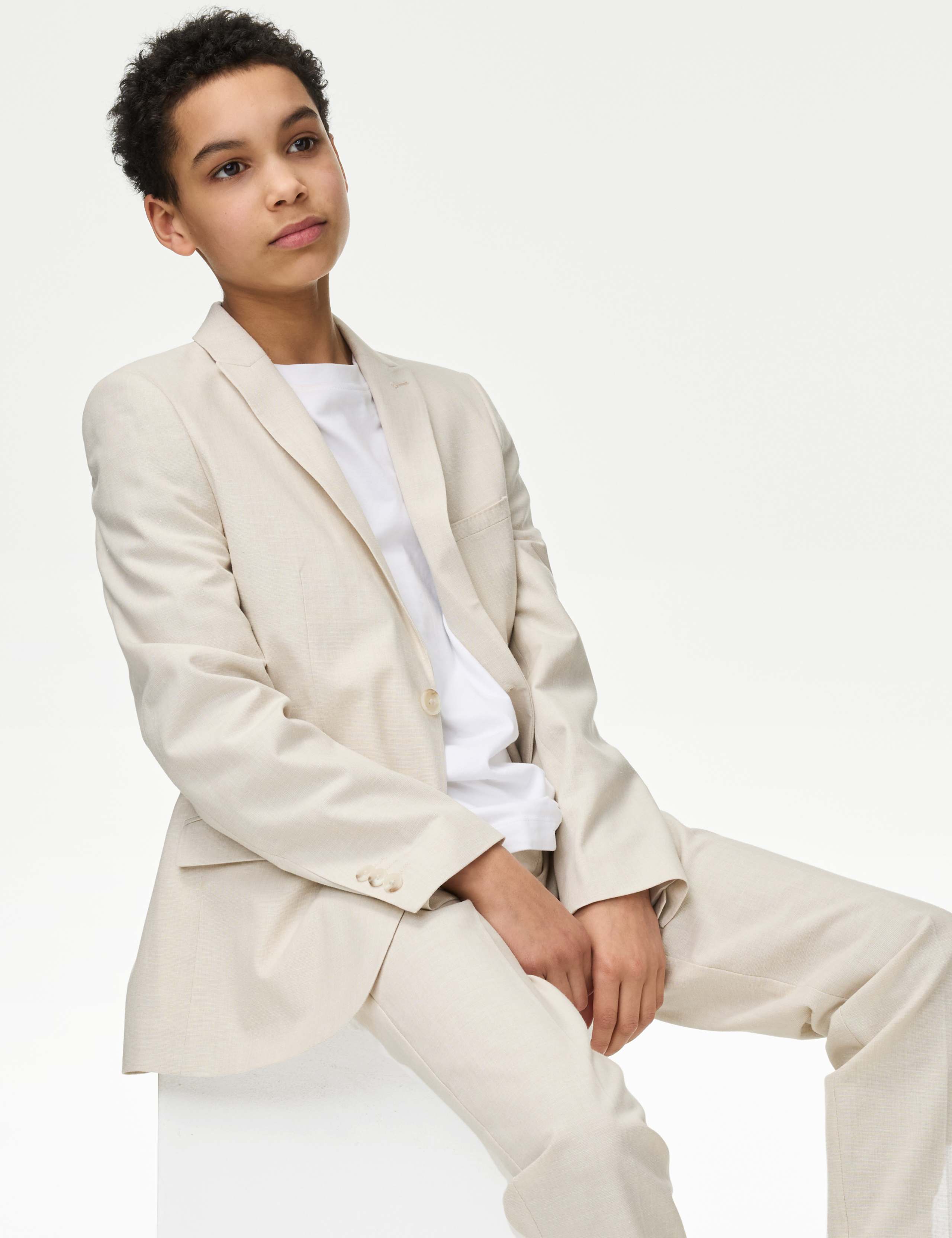 Suit Jacket with Linen (6-16 Yrs) 4 of 6