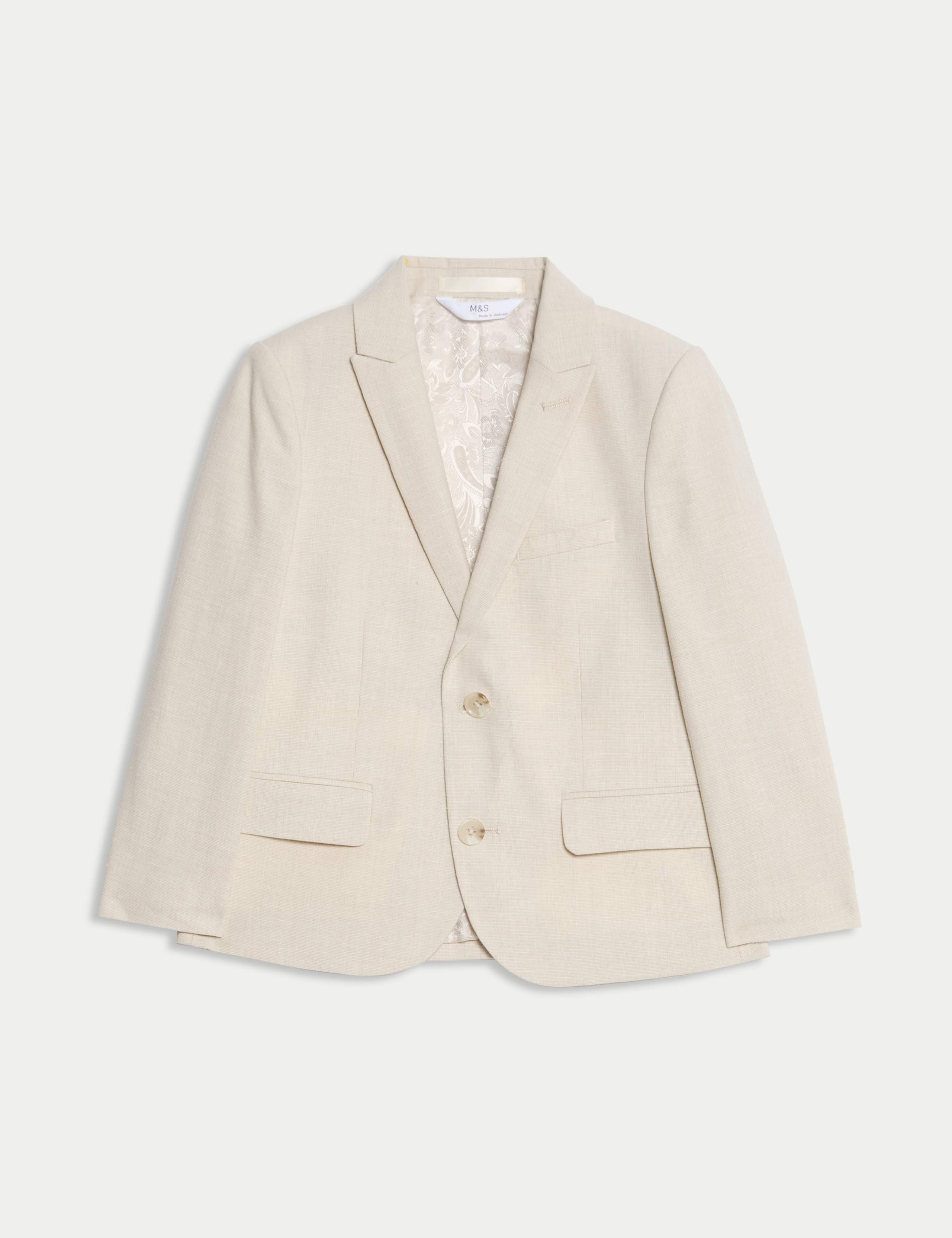 Suit Jacket with Linen (6-16 Yrs) 2 of 6
