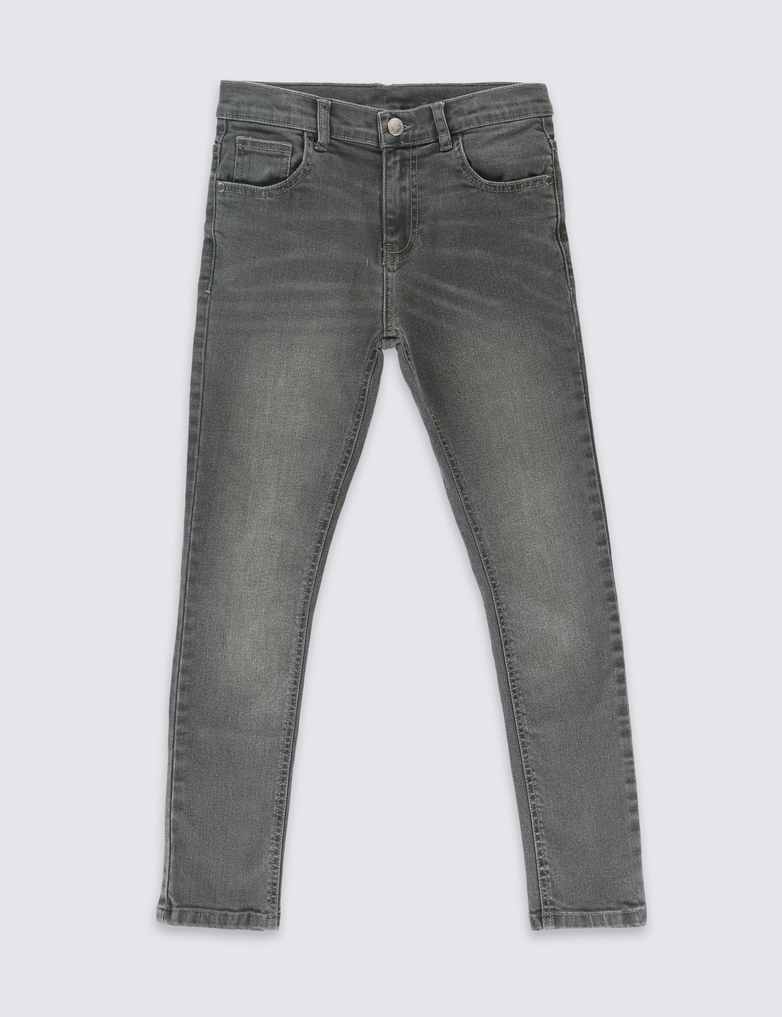 Cotton Slim Fit Jeans with Stretch (3-14 Years) 2 of 6