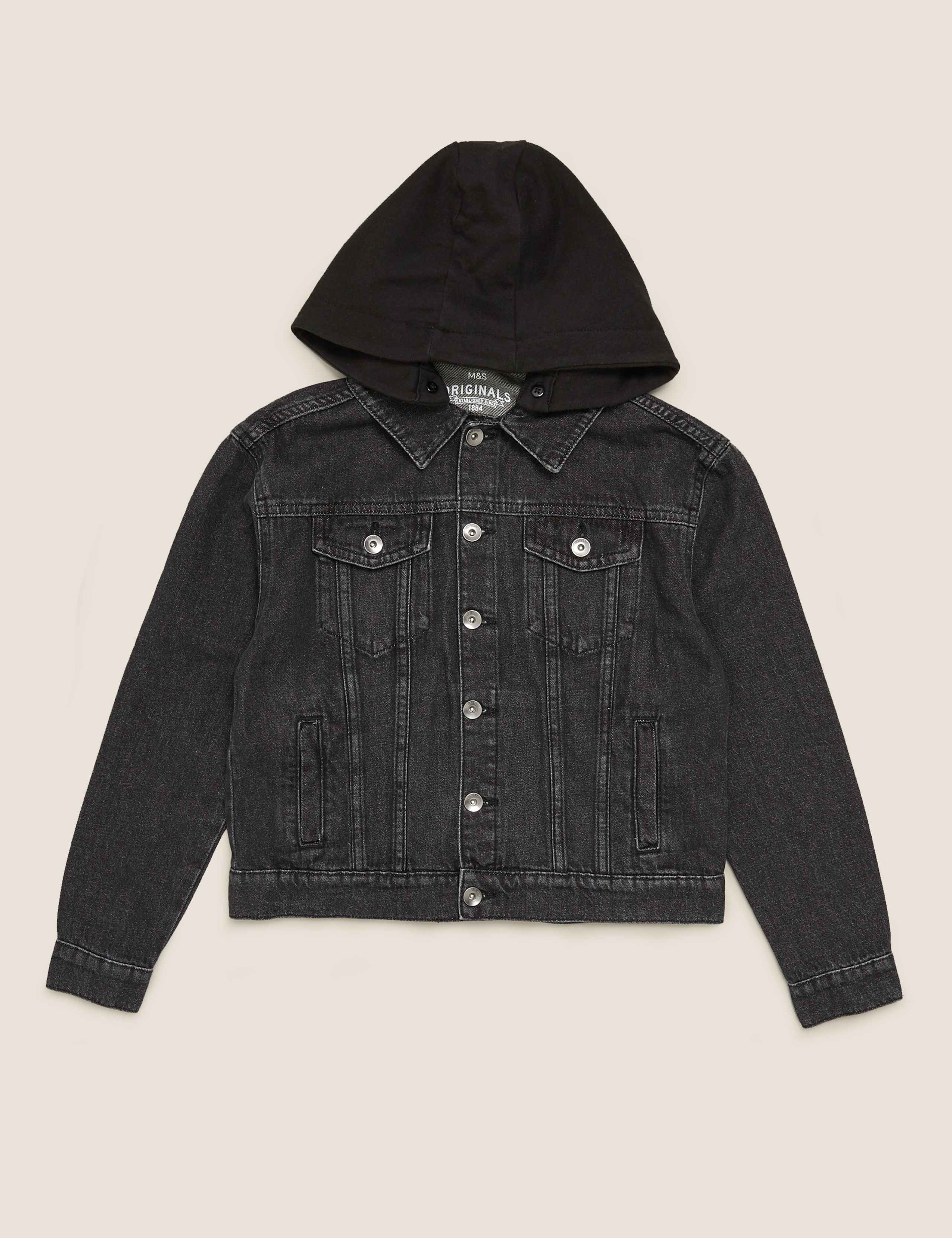 Denim Hooded Jacket (6-14 Yrs) | M&S