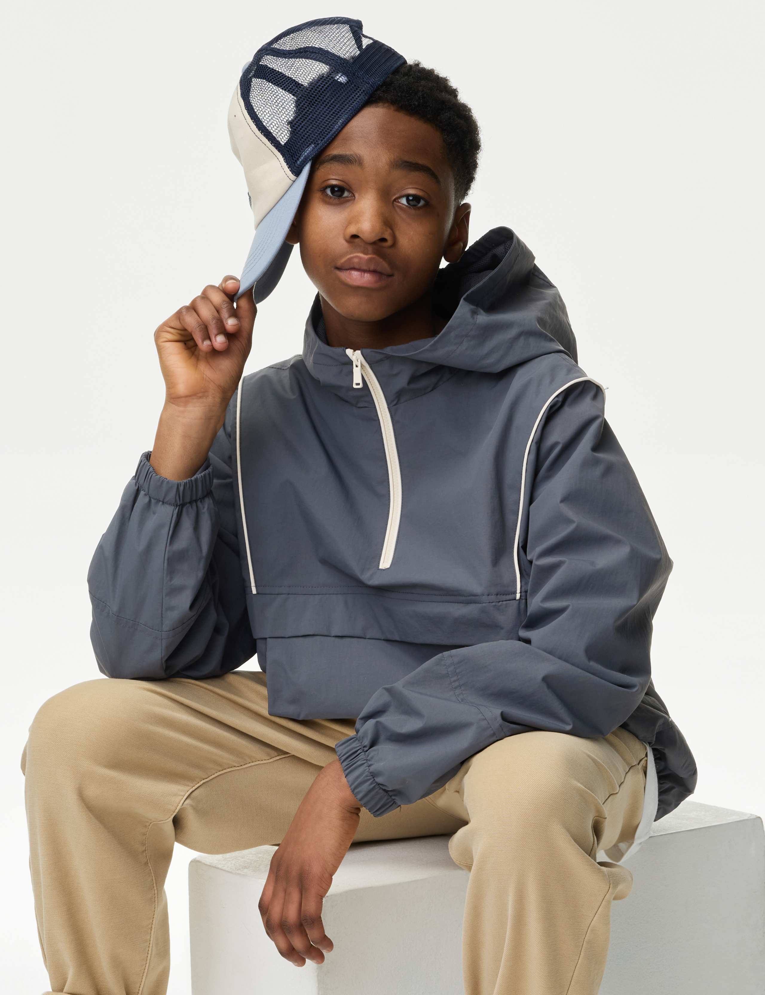 Utility Hooded Windbreaker (6-16 Yrs) 1 of 6
