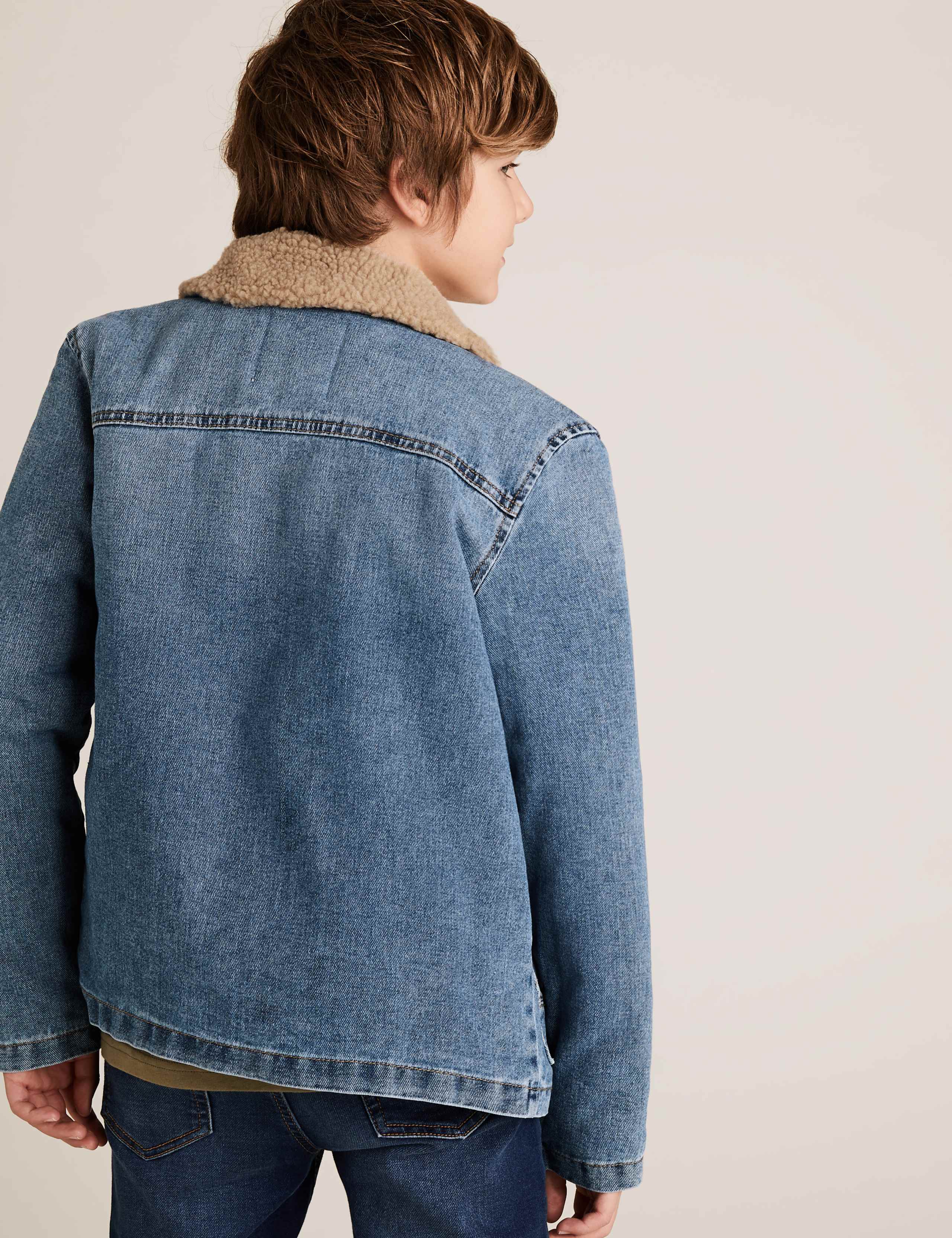 Denim Borg Lined Jacket (6-16 Yrs) 5 of 5