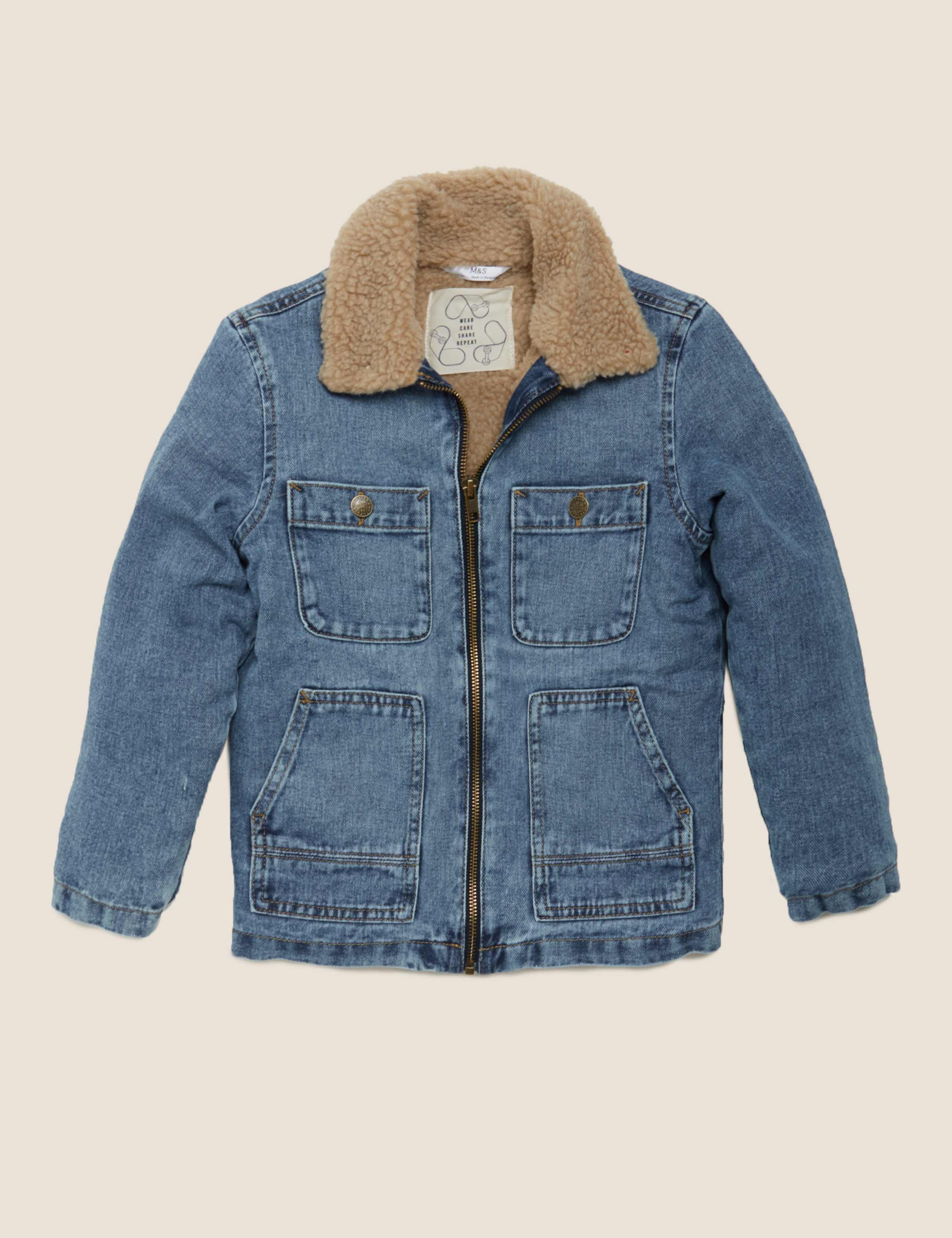 Denim Borg Lined Jacket (6-16 Yrs) 2 of 5