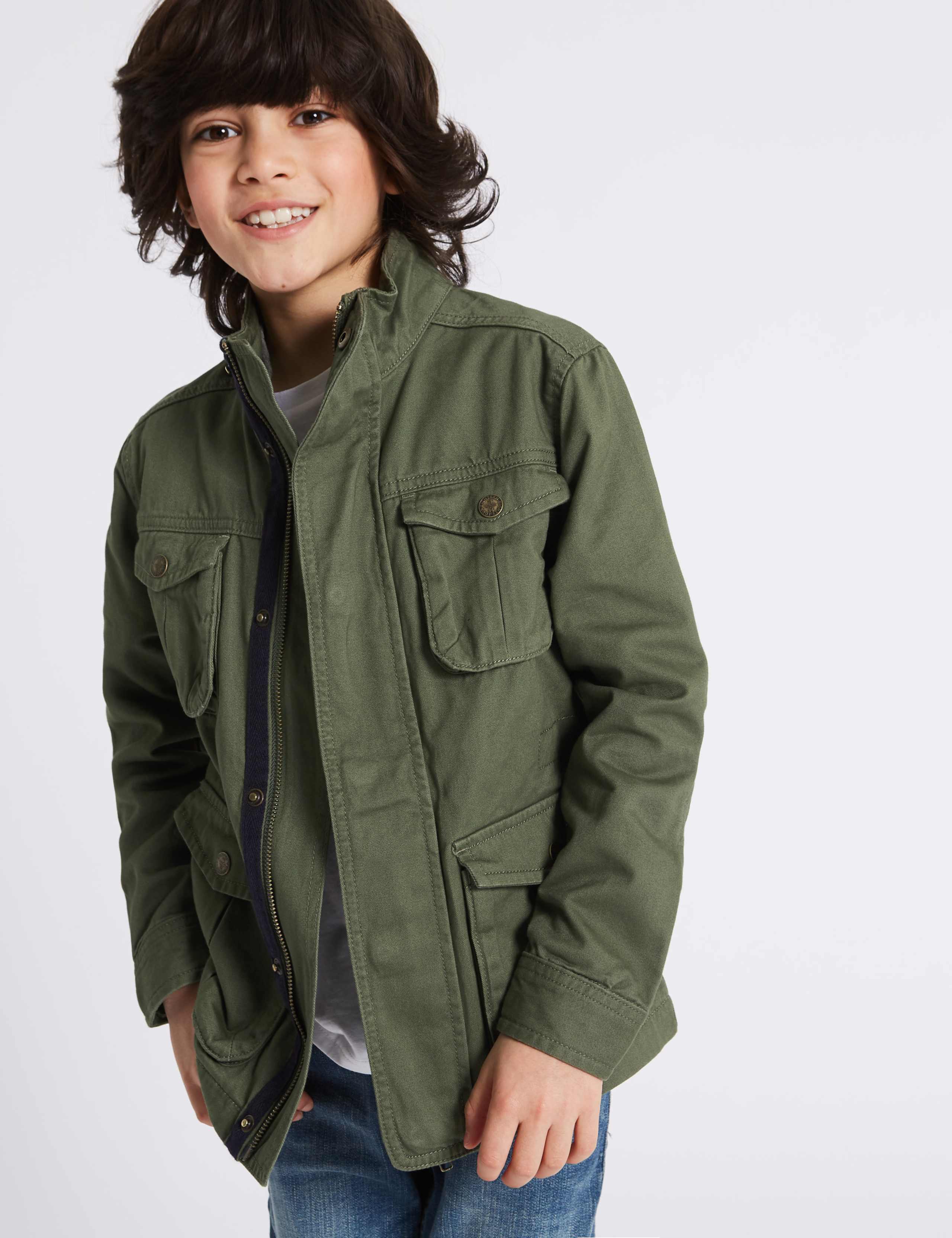 Pure Cotton Jacket (3-16 Years) 1 of 4