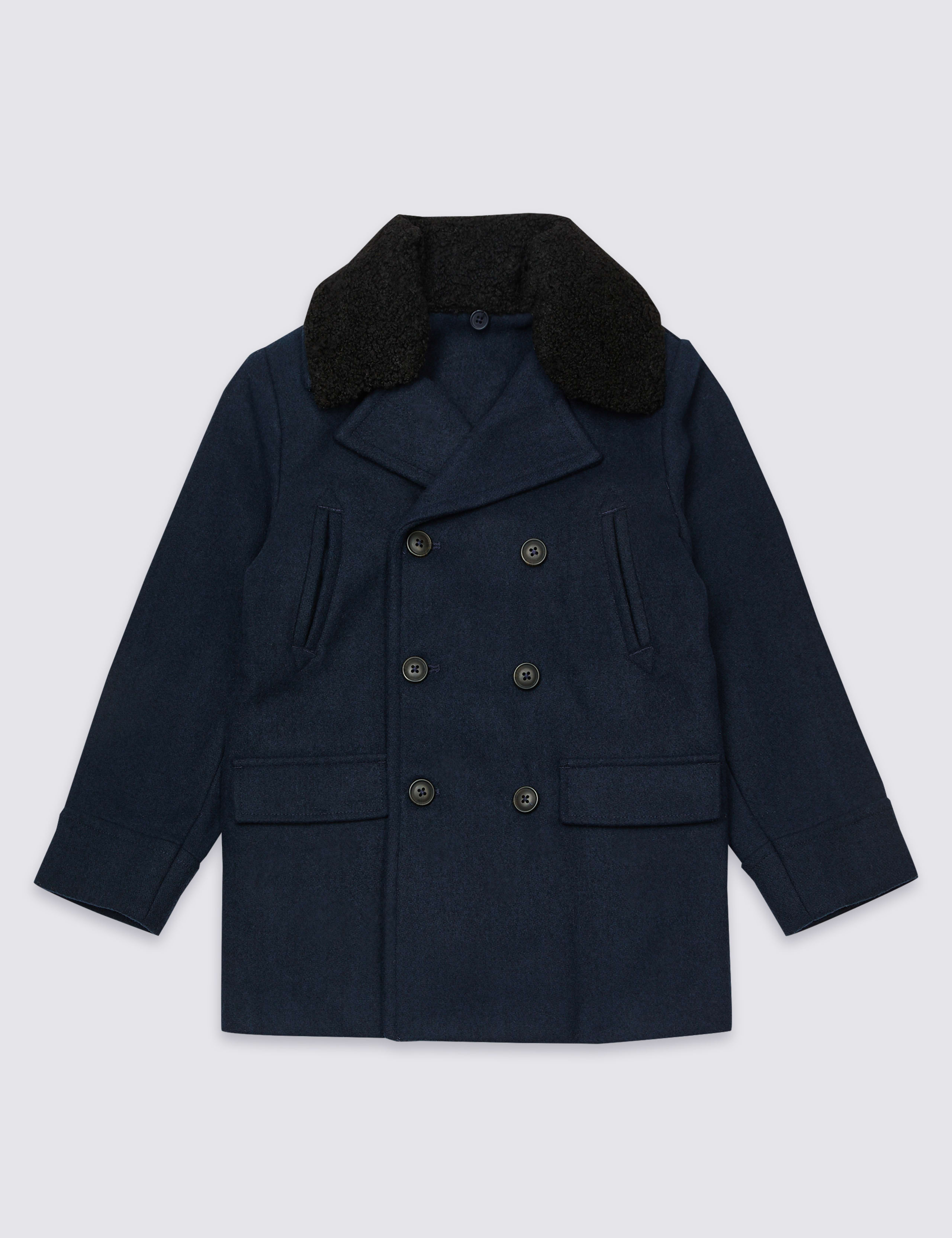Pea Coat with Wool (3-16 Years) 2 of 5