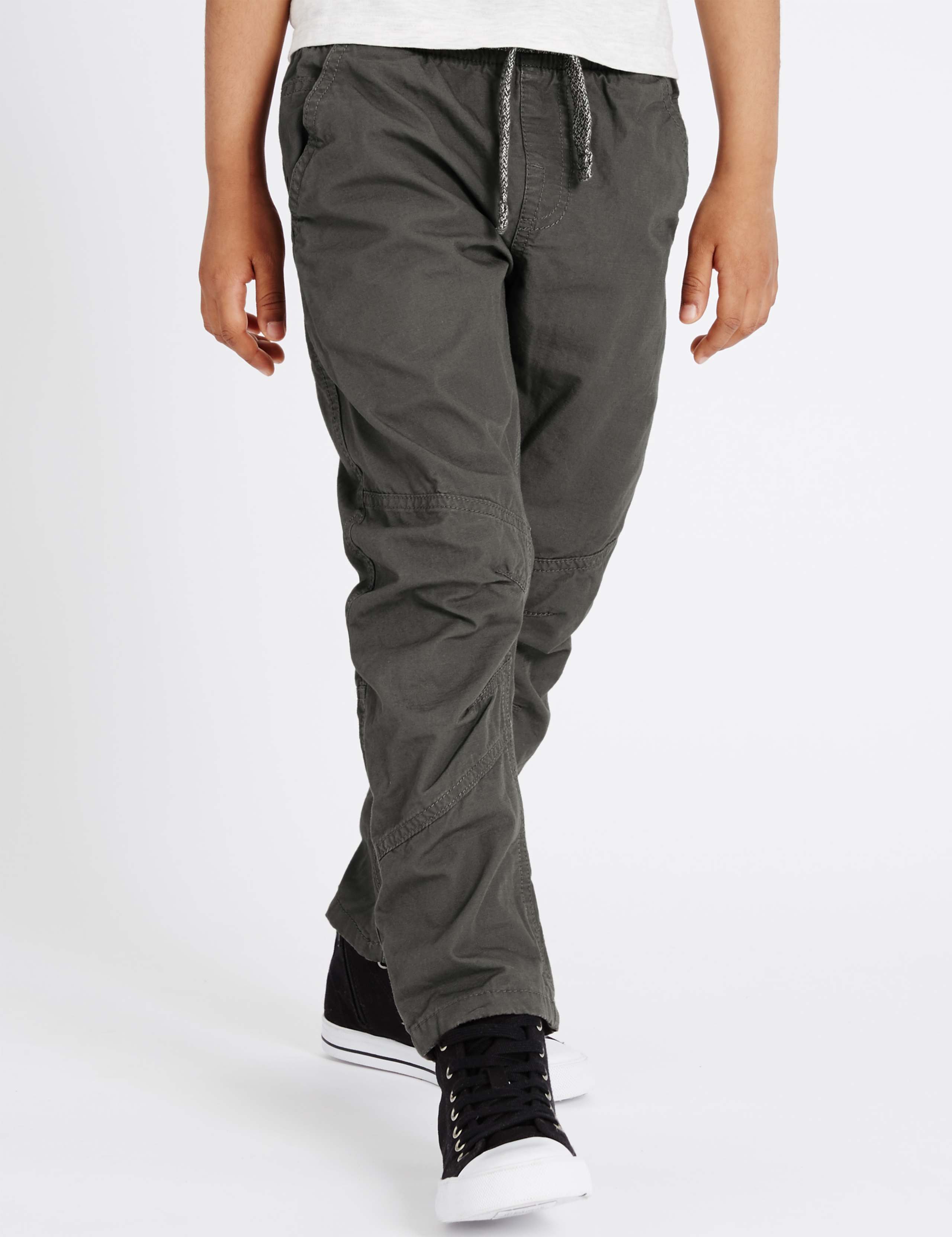 Pure Cotton Trousers (5-14 Years) 3 of 6