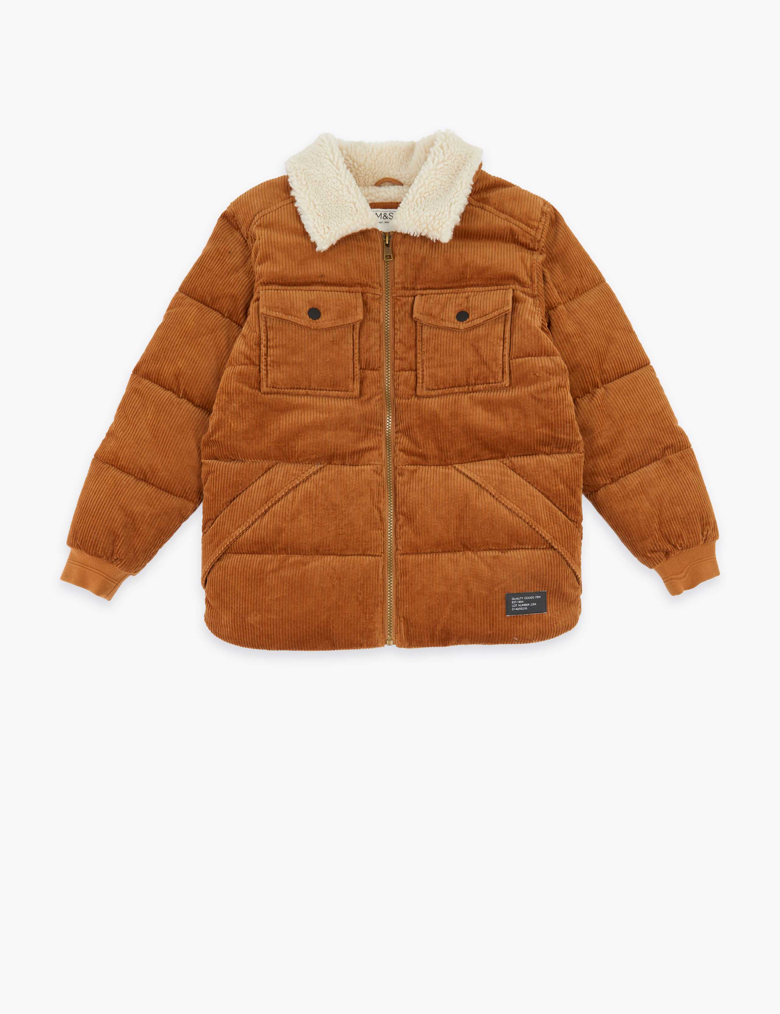 Stormwear™ Cotton Padded Cord Jacket (6-16 Yrs) 2 of 5