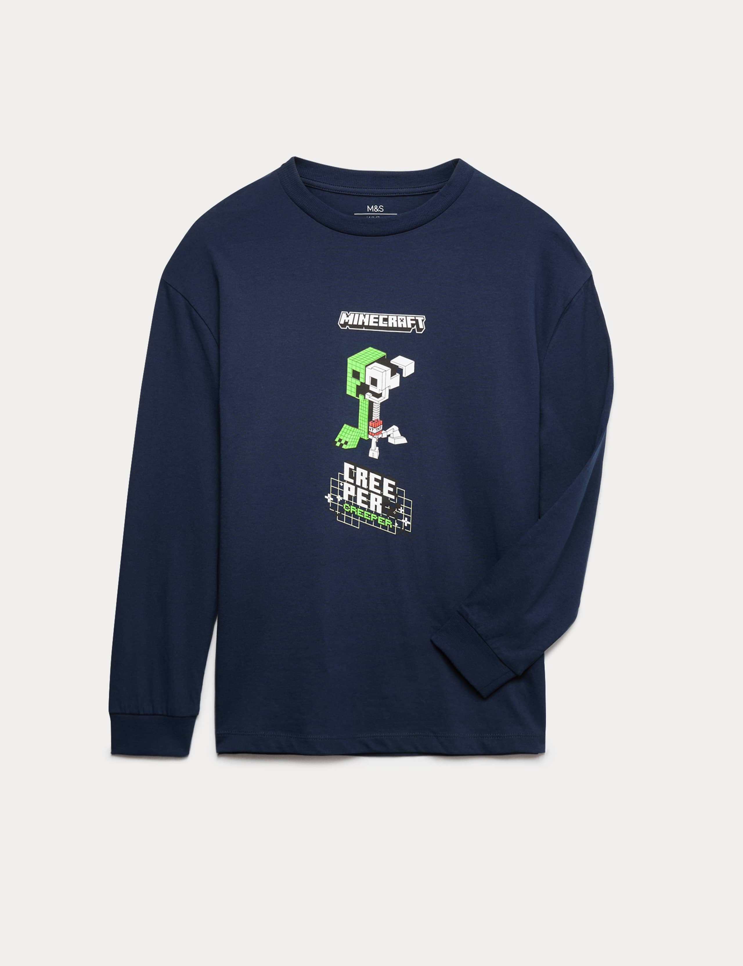 Pure Cotton Minecraft™ Top (6-16 Yrs) 1 of 2