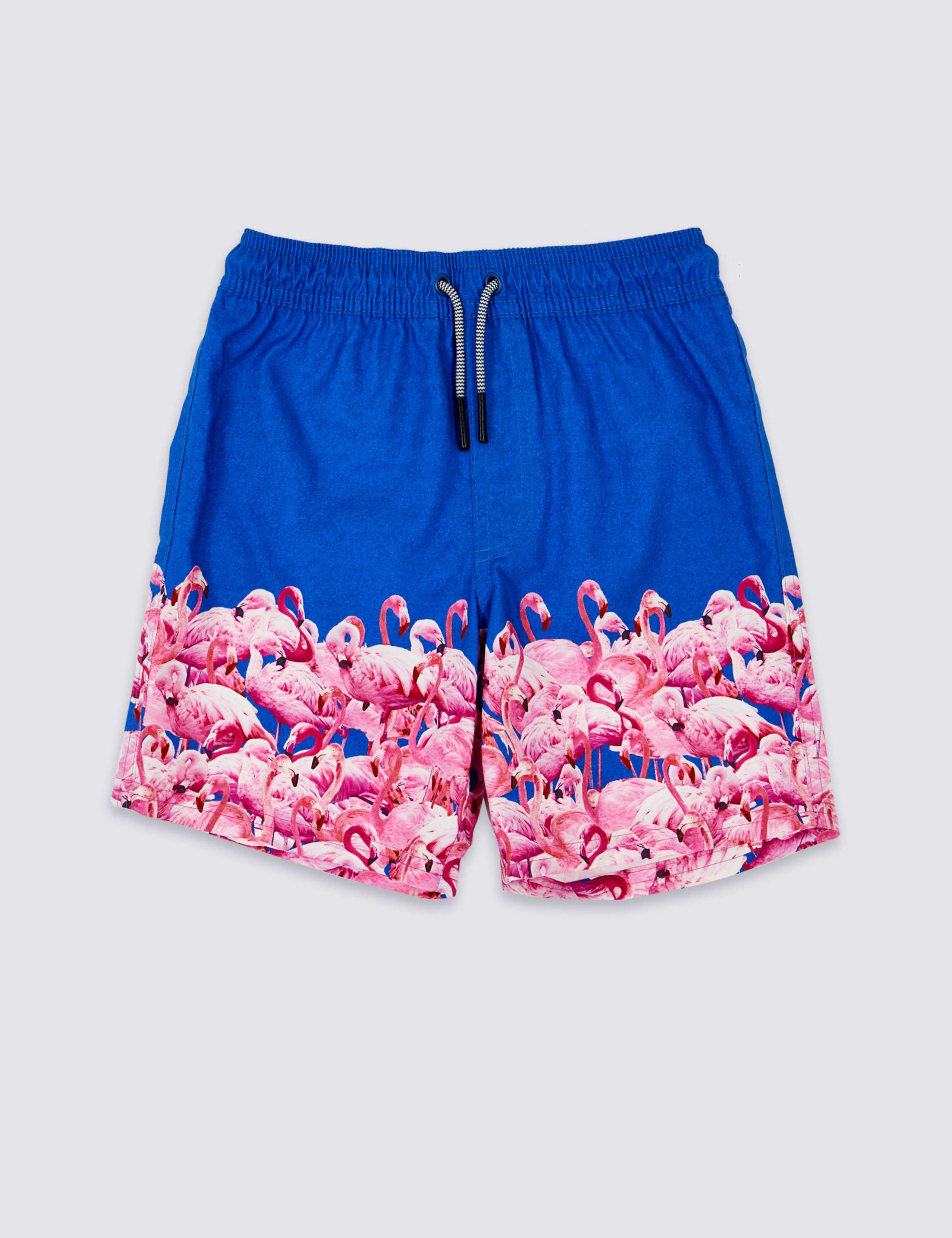 Sustainable Flamingo Print Swim Shorts (3-16 Years) 1 of 4