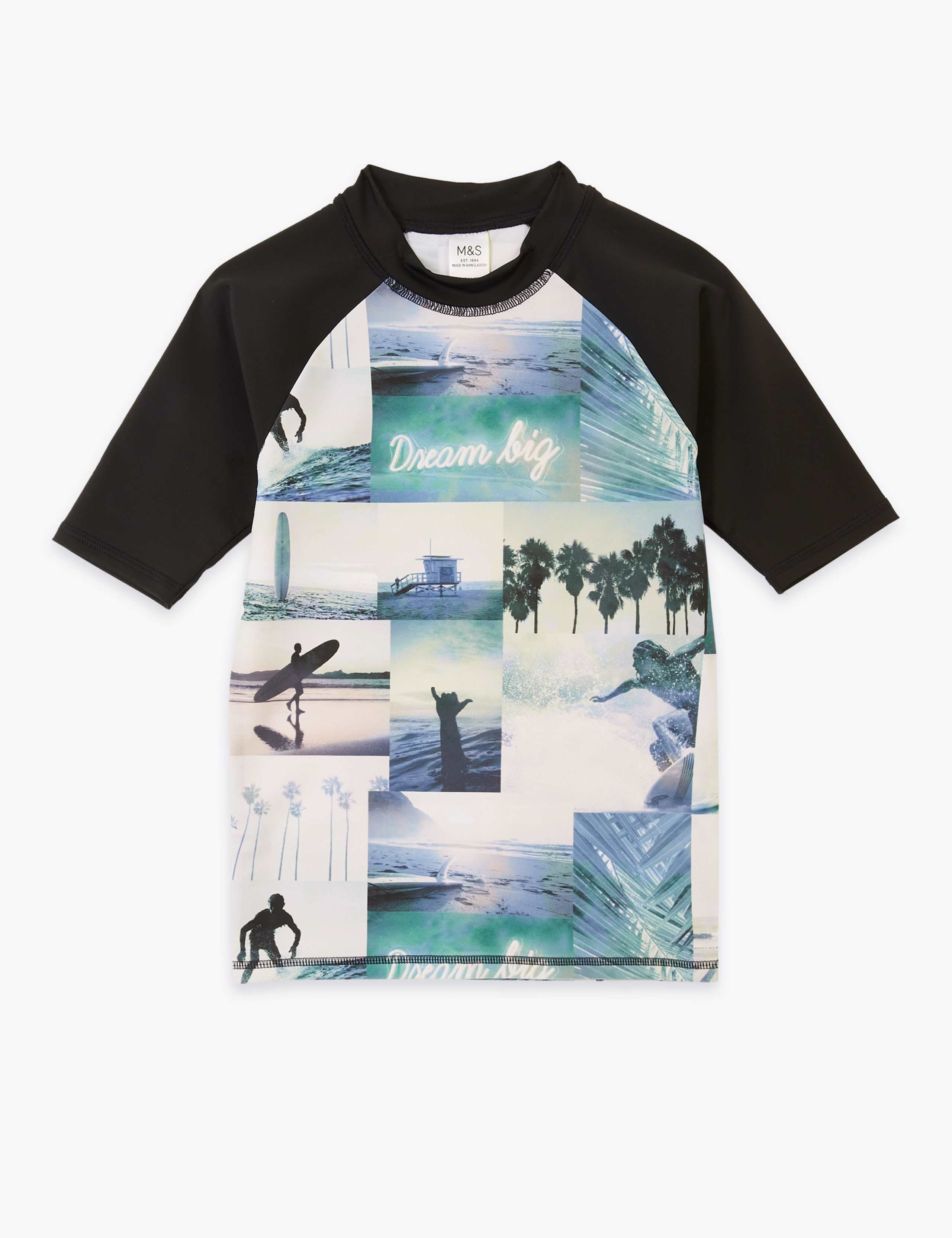 Photographic Print Rash Vest (2-16 Yrs) 1 of 3