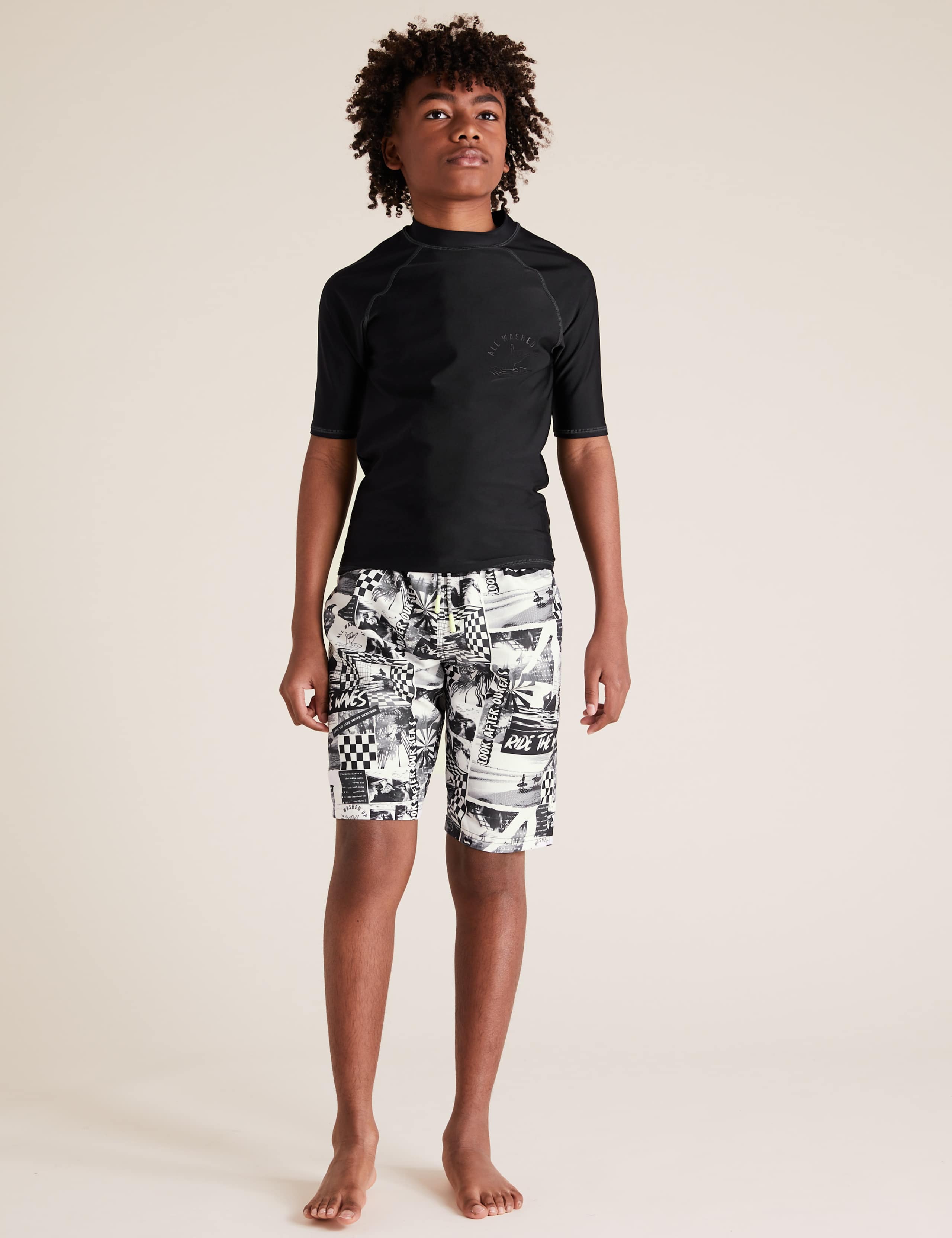 Photographic Ride The Waves Board Shorts (6-14 Yrs) 1 of 4