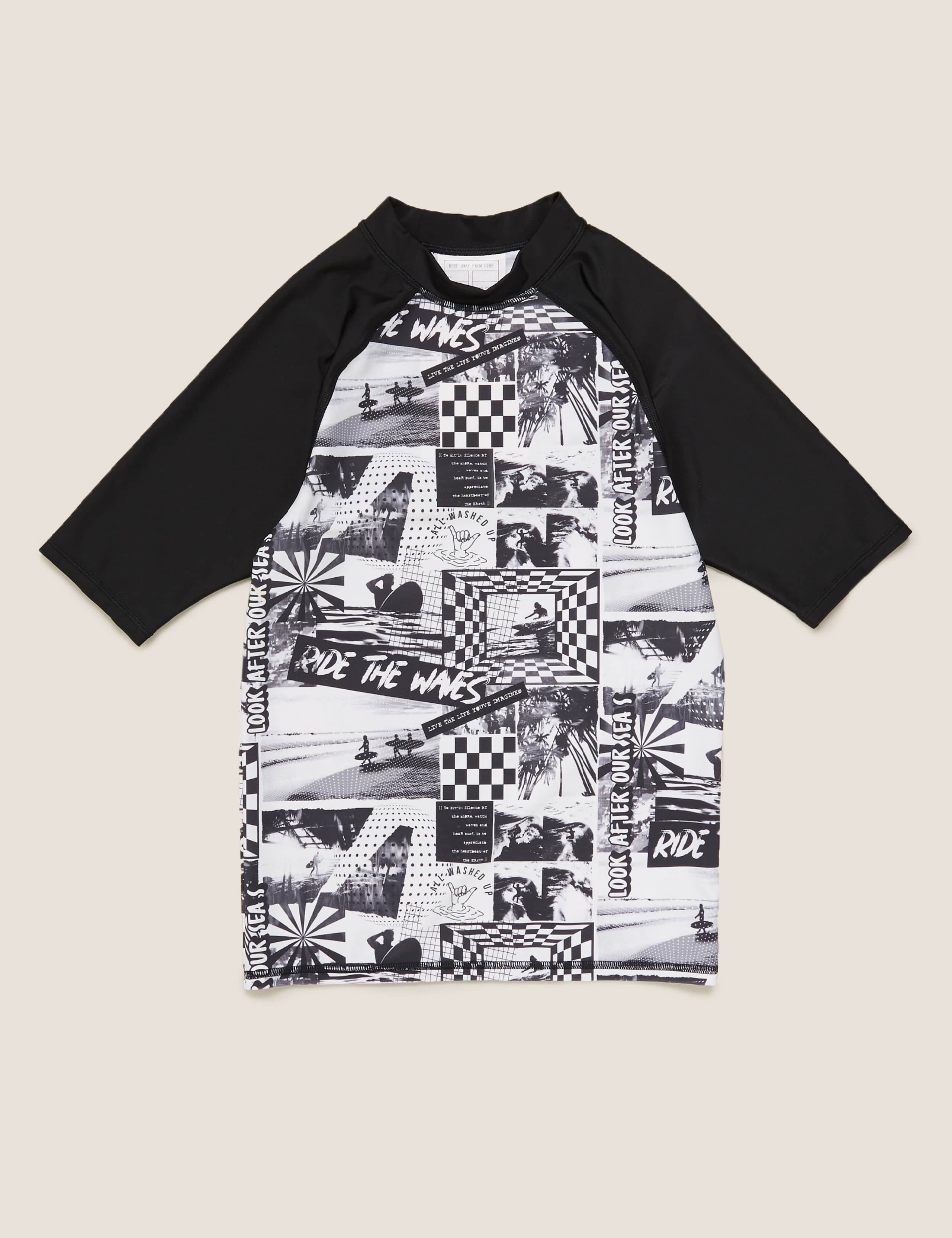 Ride the Waves Photographic Print Rash Vest (6-14 Yrs) 2 of 4