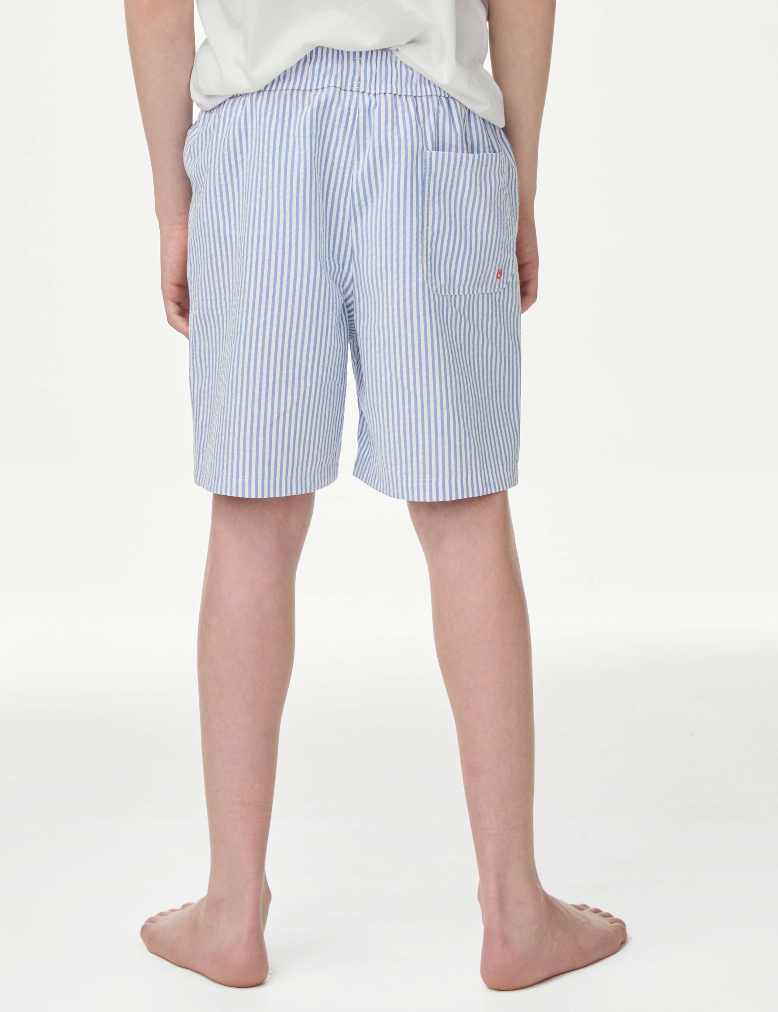 Cotton Blend Striped Swim Shorts (6-16 Yrs) 4 of 6