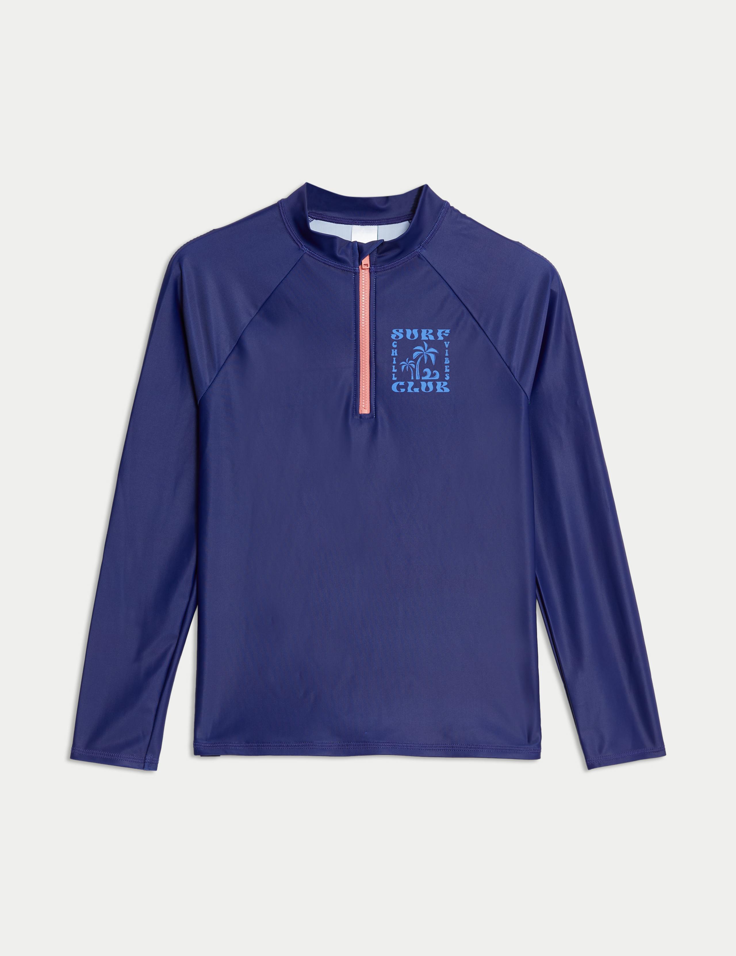 Graphic Long Sleeve Rash Vest (2-16 Yrs) 2 of 6