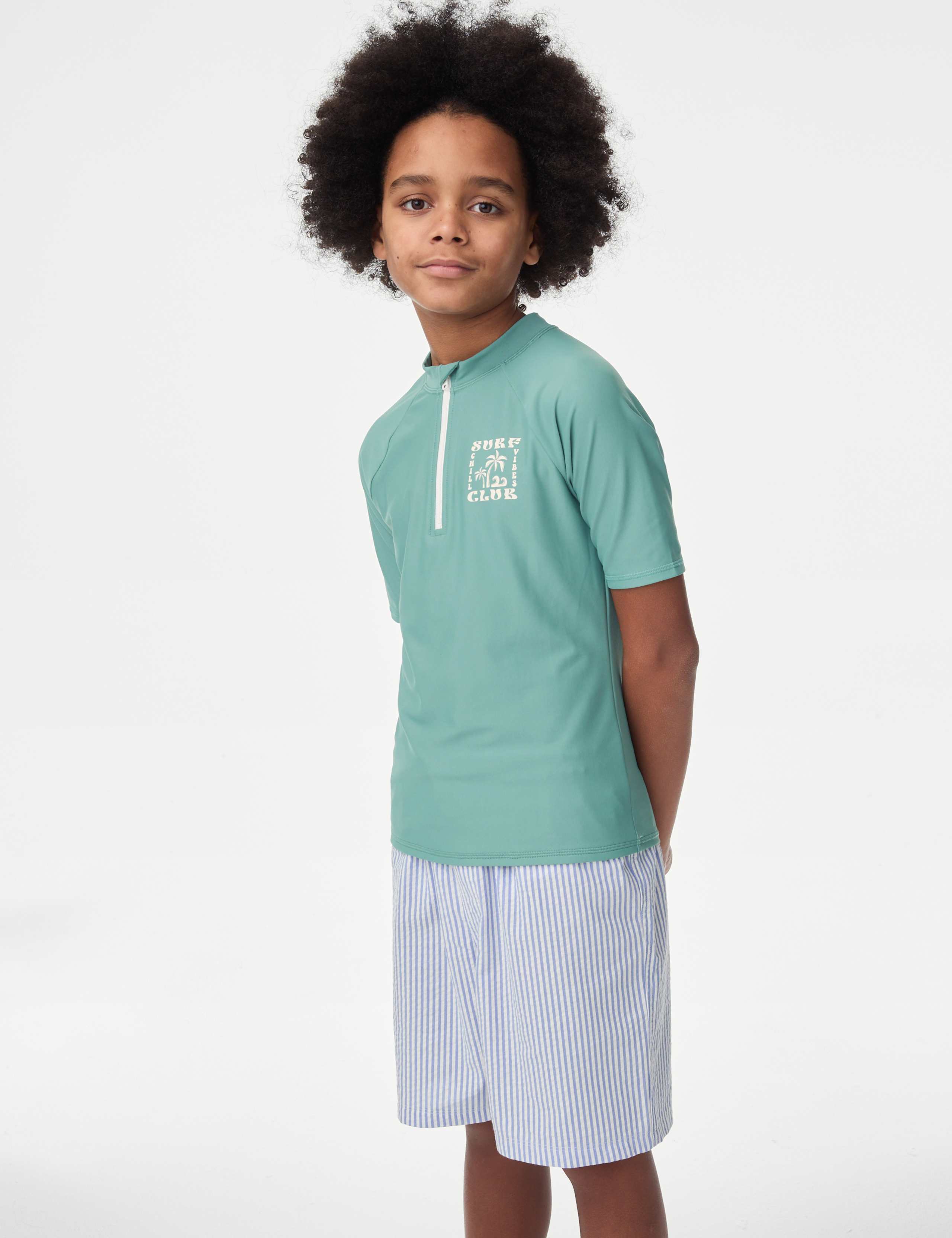 Quarter Zip Rash Vest (2-16 Yrs) 3 of 6