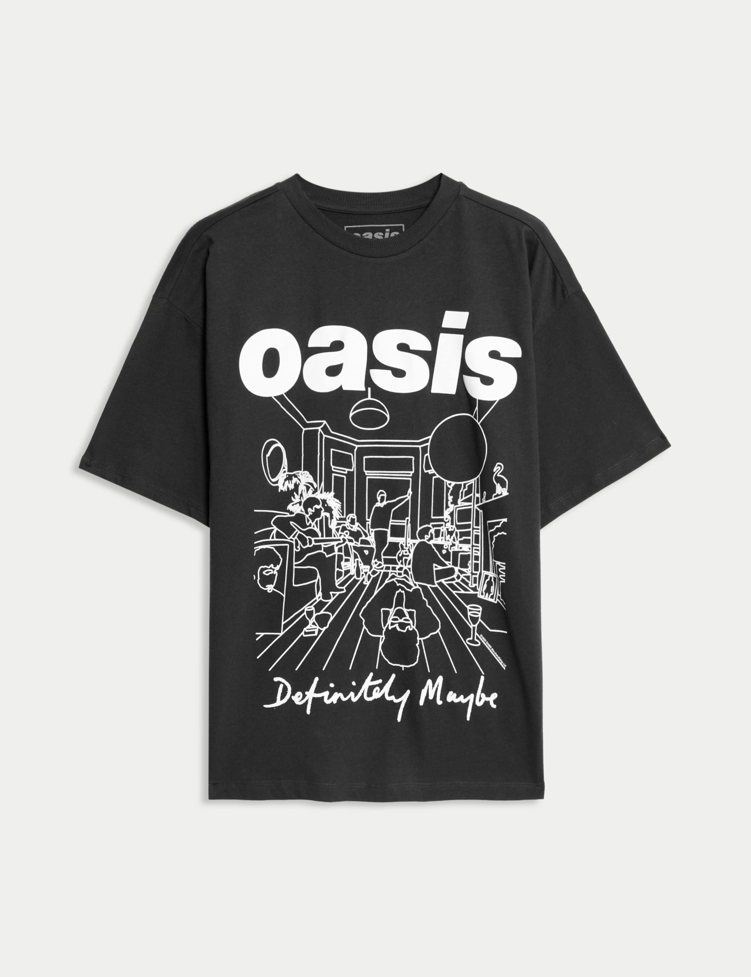 Pure Cotton Oasis Graphic T-Shirt (6-16 Yrs) 1 of 2