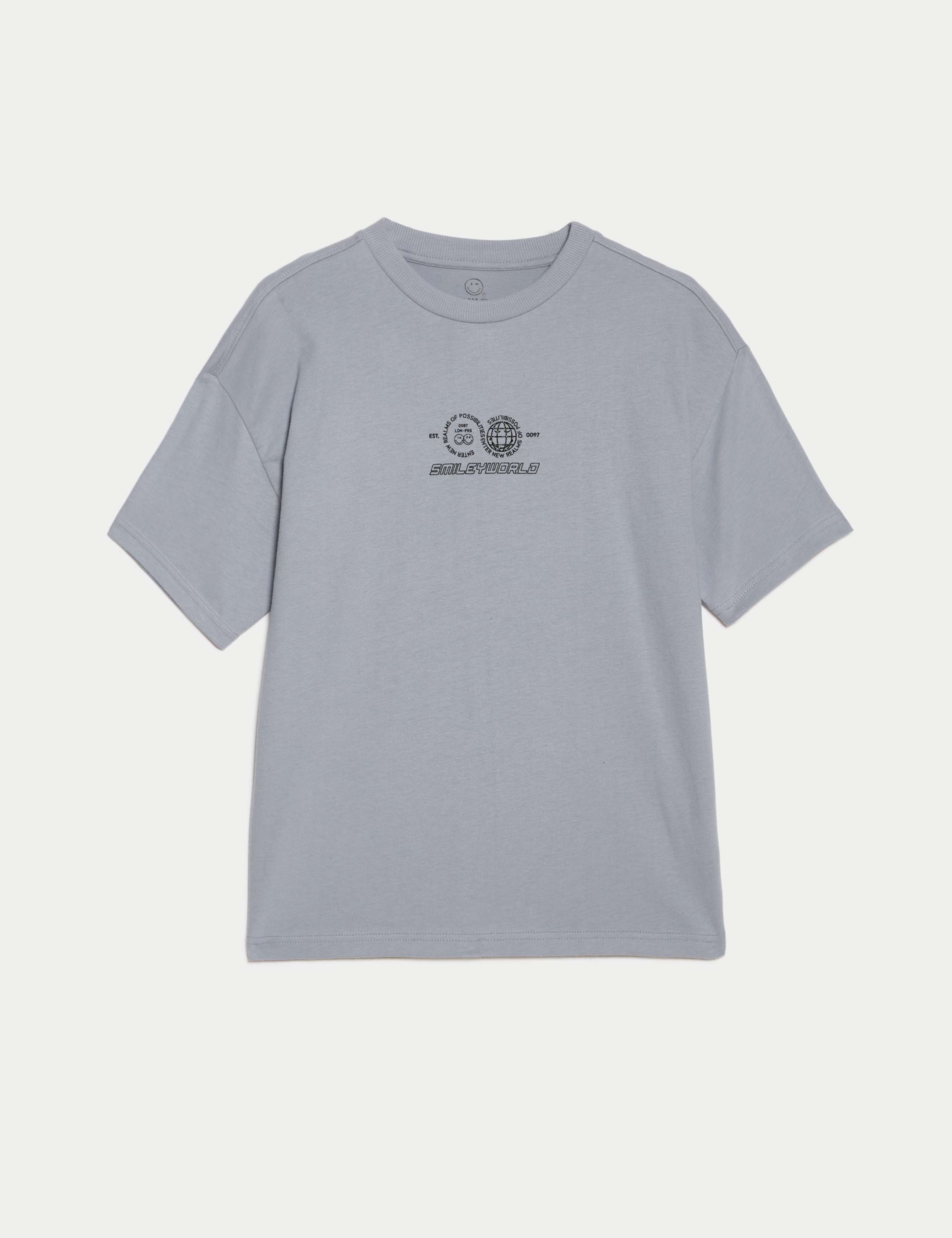 Pure Cotton SmileyWorld® Graphic T-Shirt (6-16 Yrs) 2 of 5