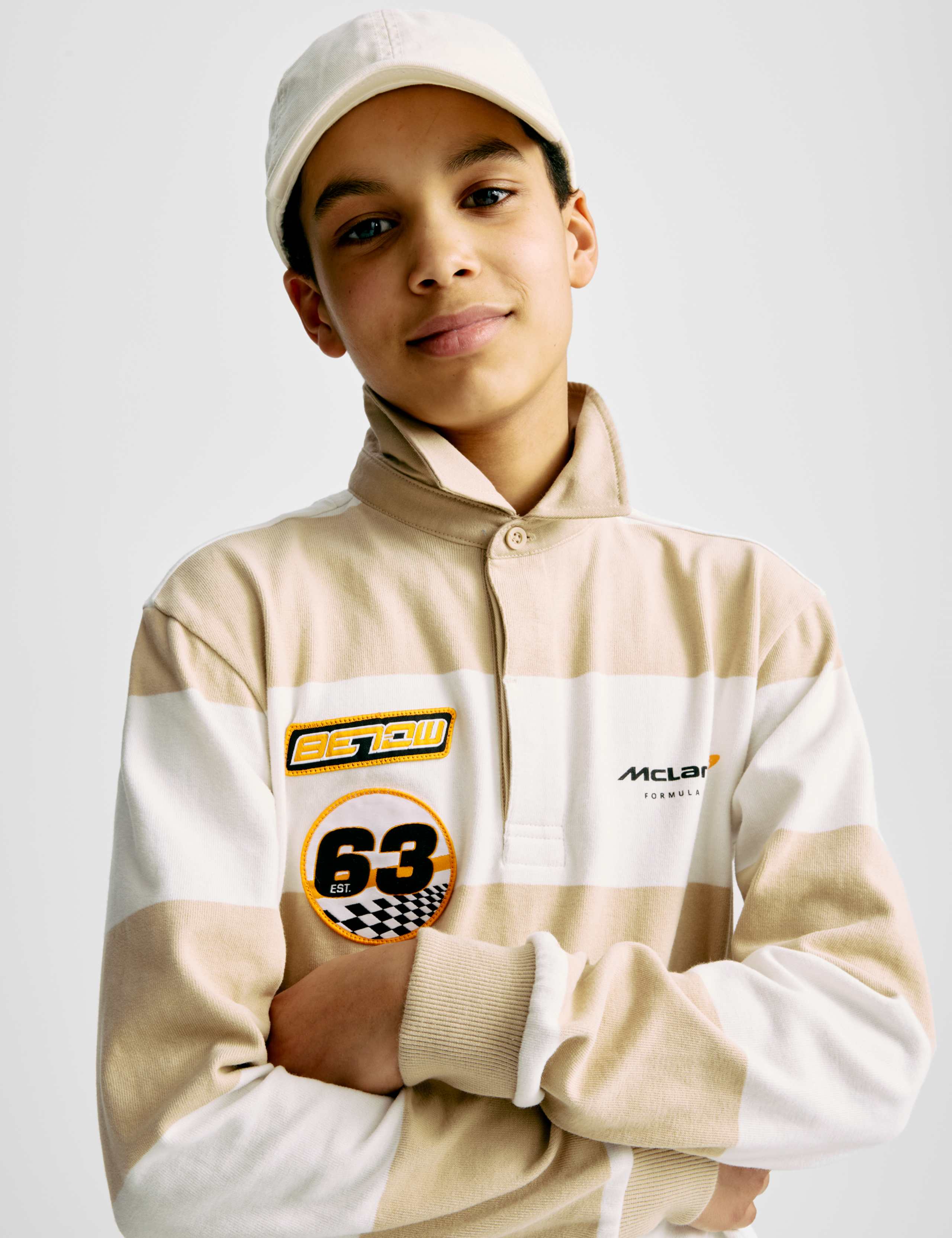 Pure Cotton McLaren F1 Team Rugby Top (6-16 Yrs) 3 of 9