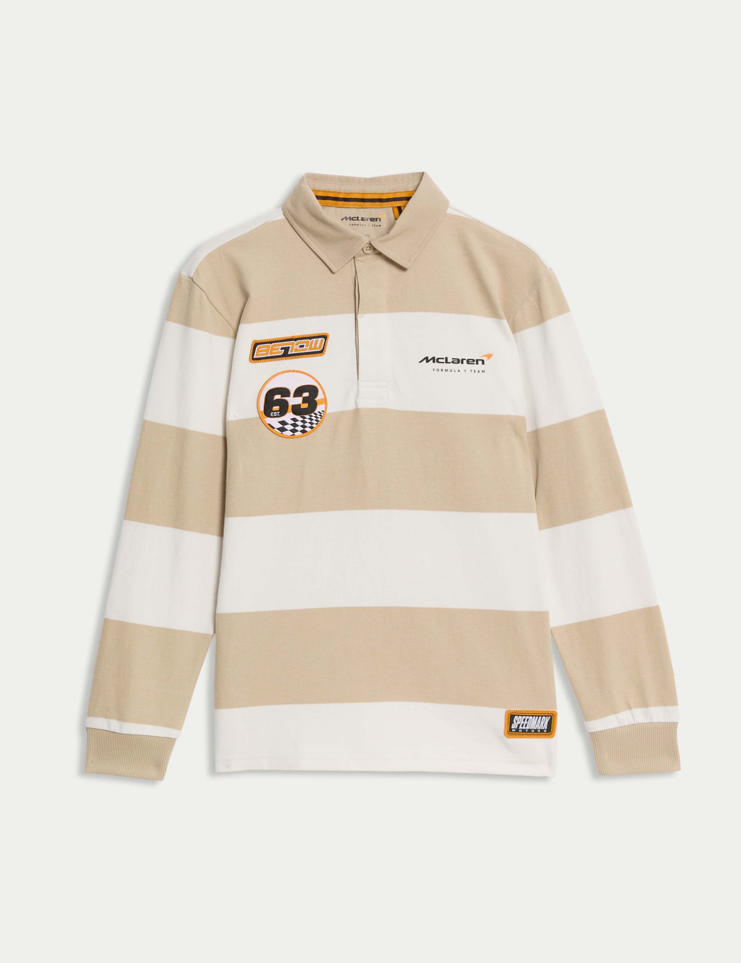 Pure Cotton McLaren F1 Team Rugby Top (6-16 Yrs) 2 of 9