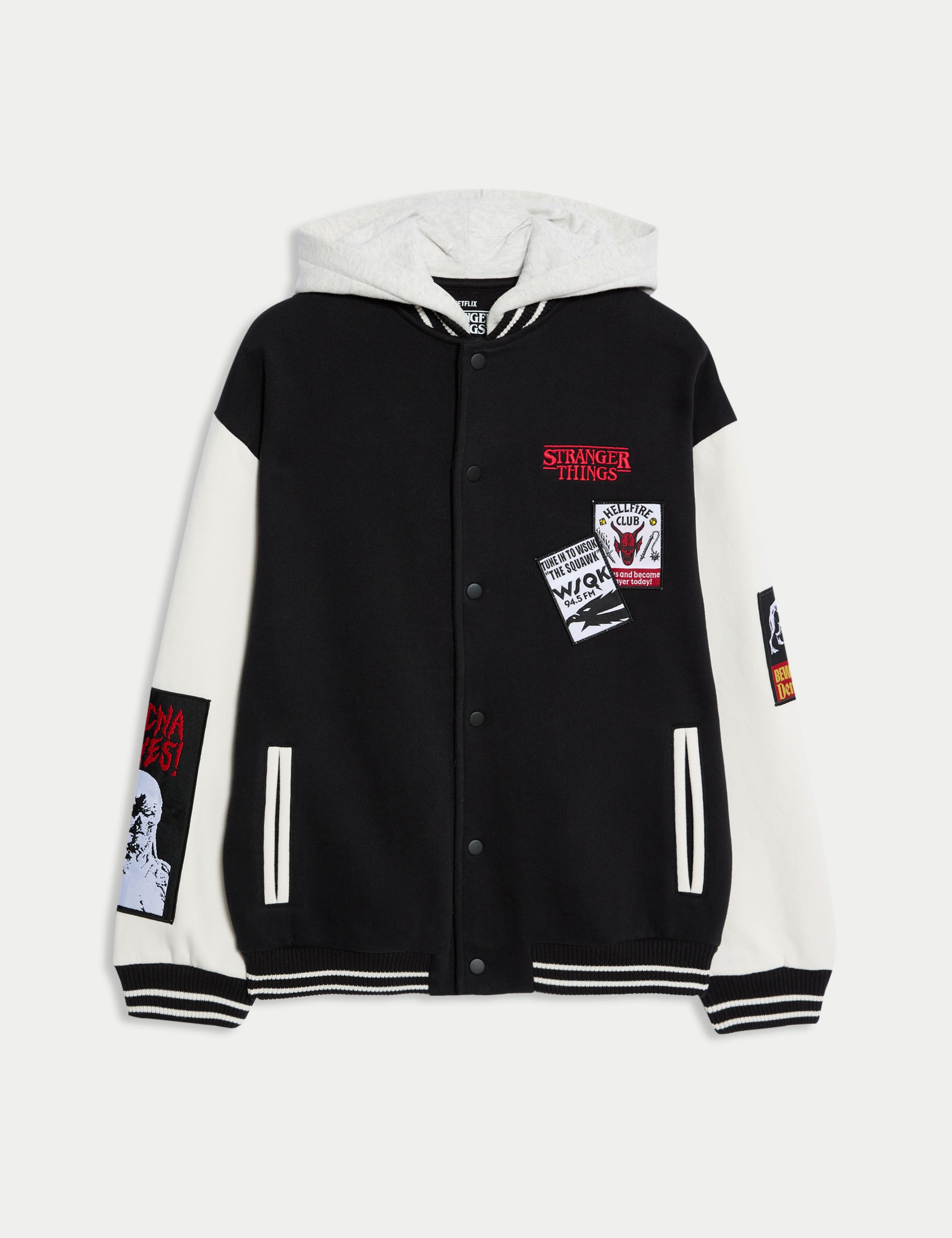 Cotton Rich Stranger Things™ Hooded Bomber (6-16 Yrs) 2 of 7