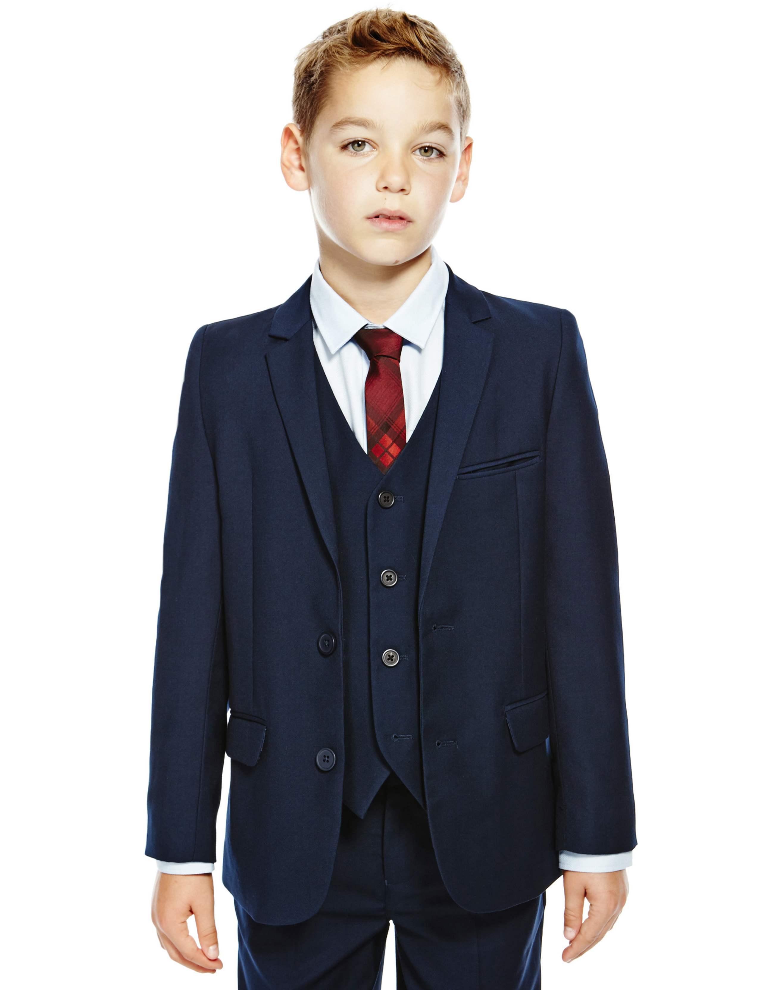Notch Lapel 2 Button Classic Blazer (5-14 Years) 1 of 4
