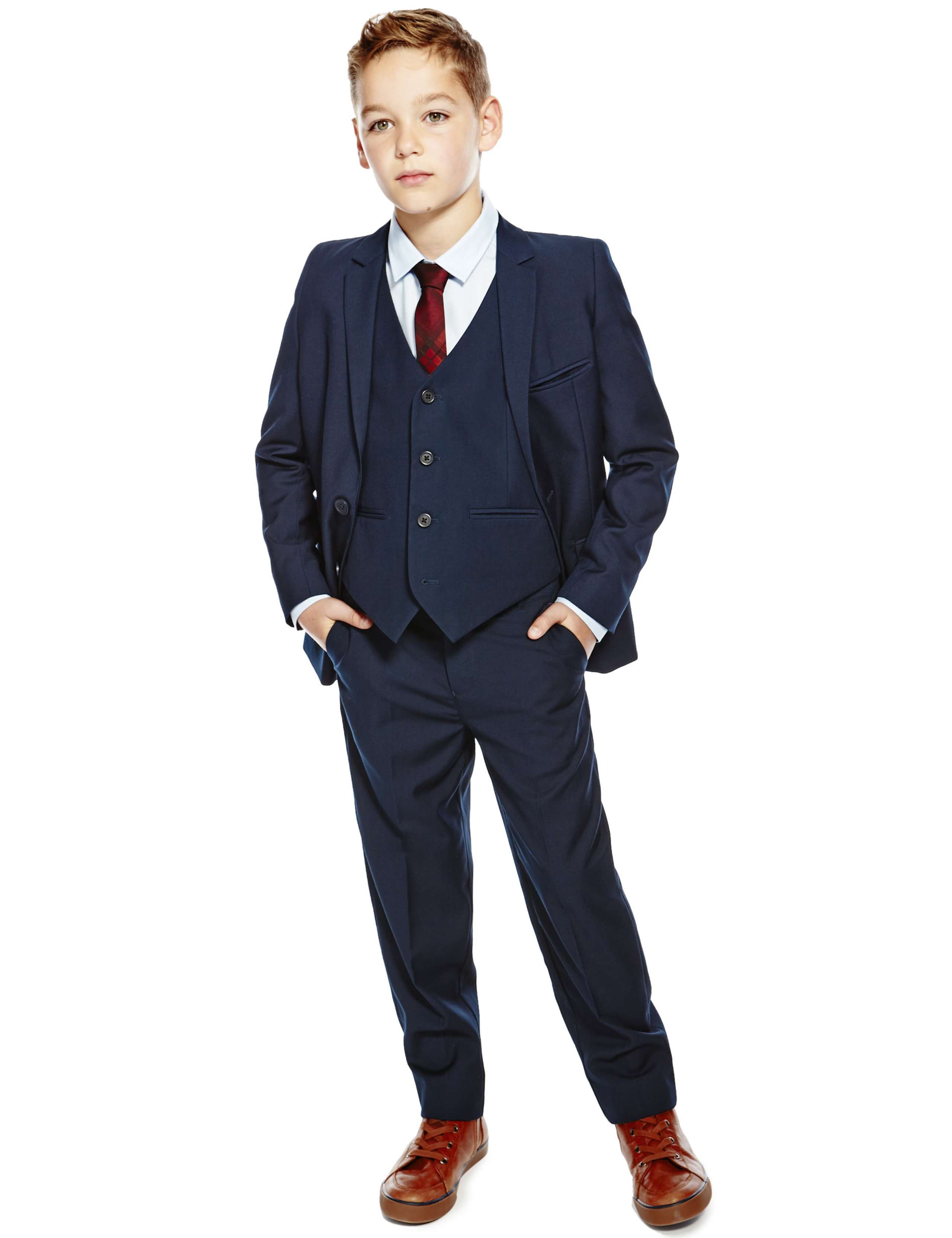 Notch Lapel 2 Button Classic Blazer (5-14 Years) 4 of 4