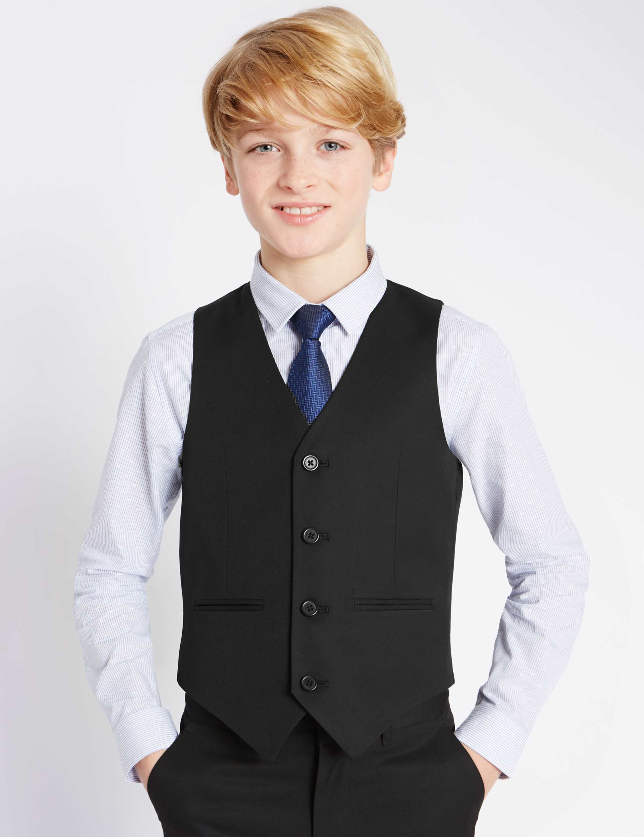 4 Button Waistcoat (5-14 Years) 1 of 4