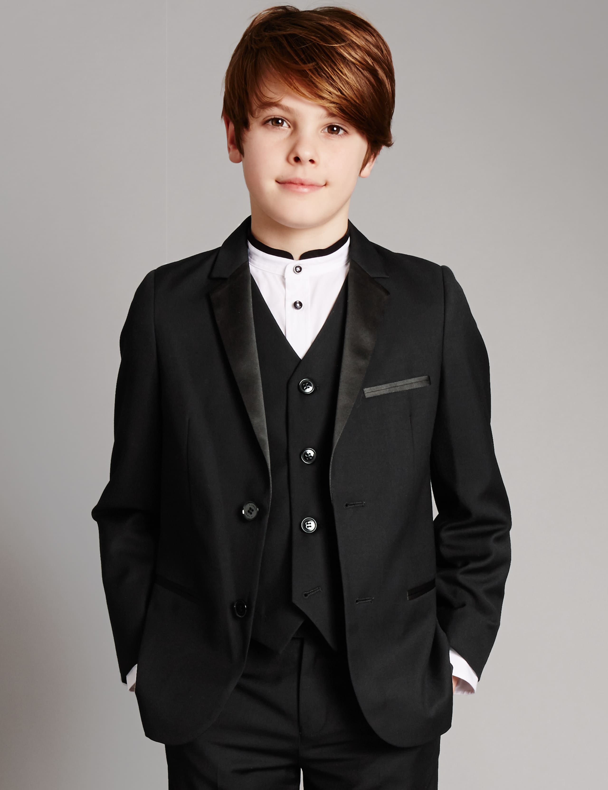 Notch Lapel 2 Button Jacket (5-14 Years) 1 of 6