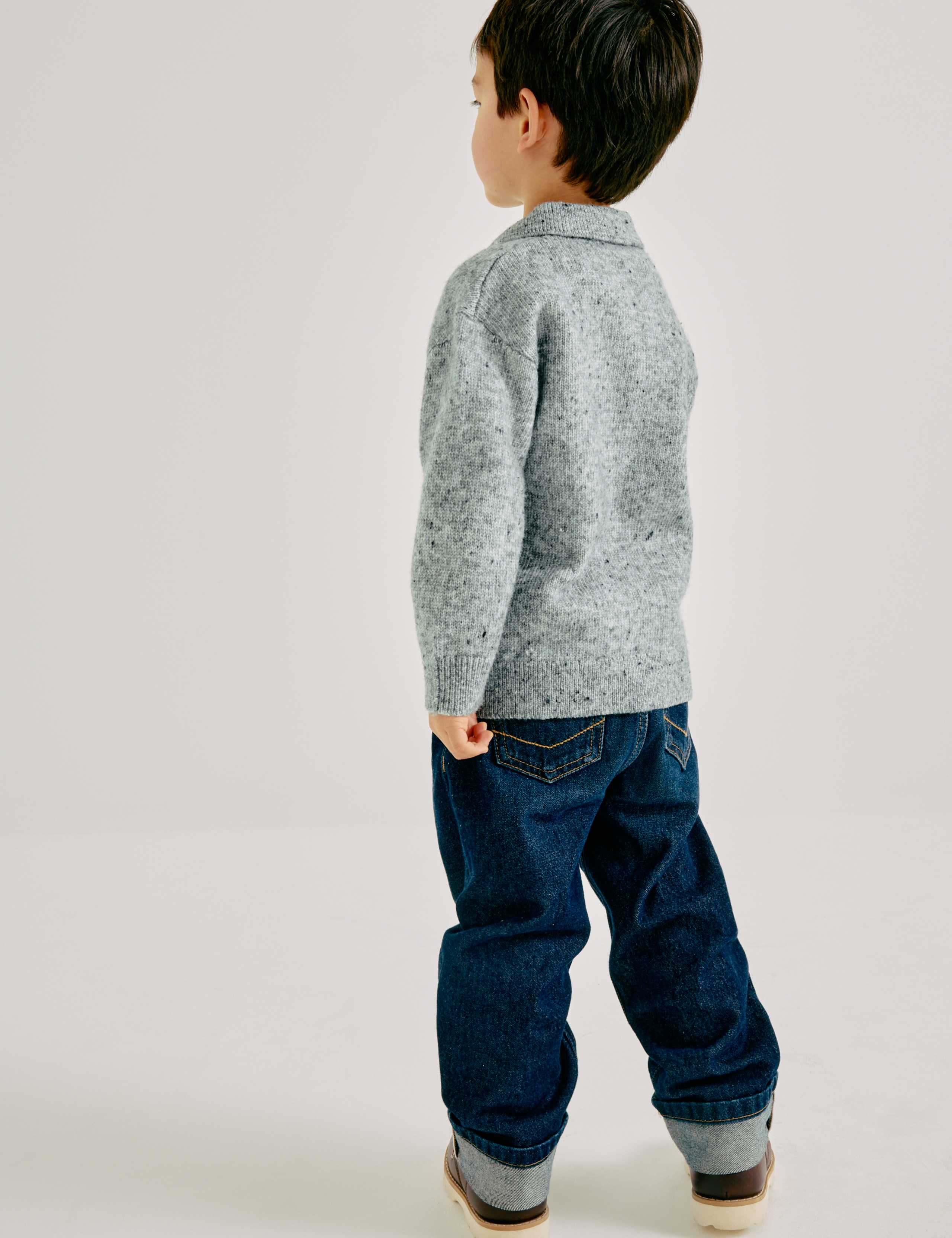 Nepped Knitted Polo Jumper (2-10 Yrs) 4 of 6