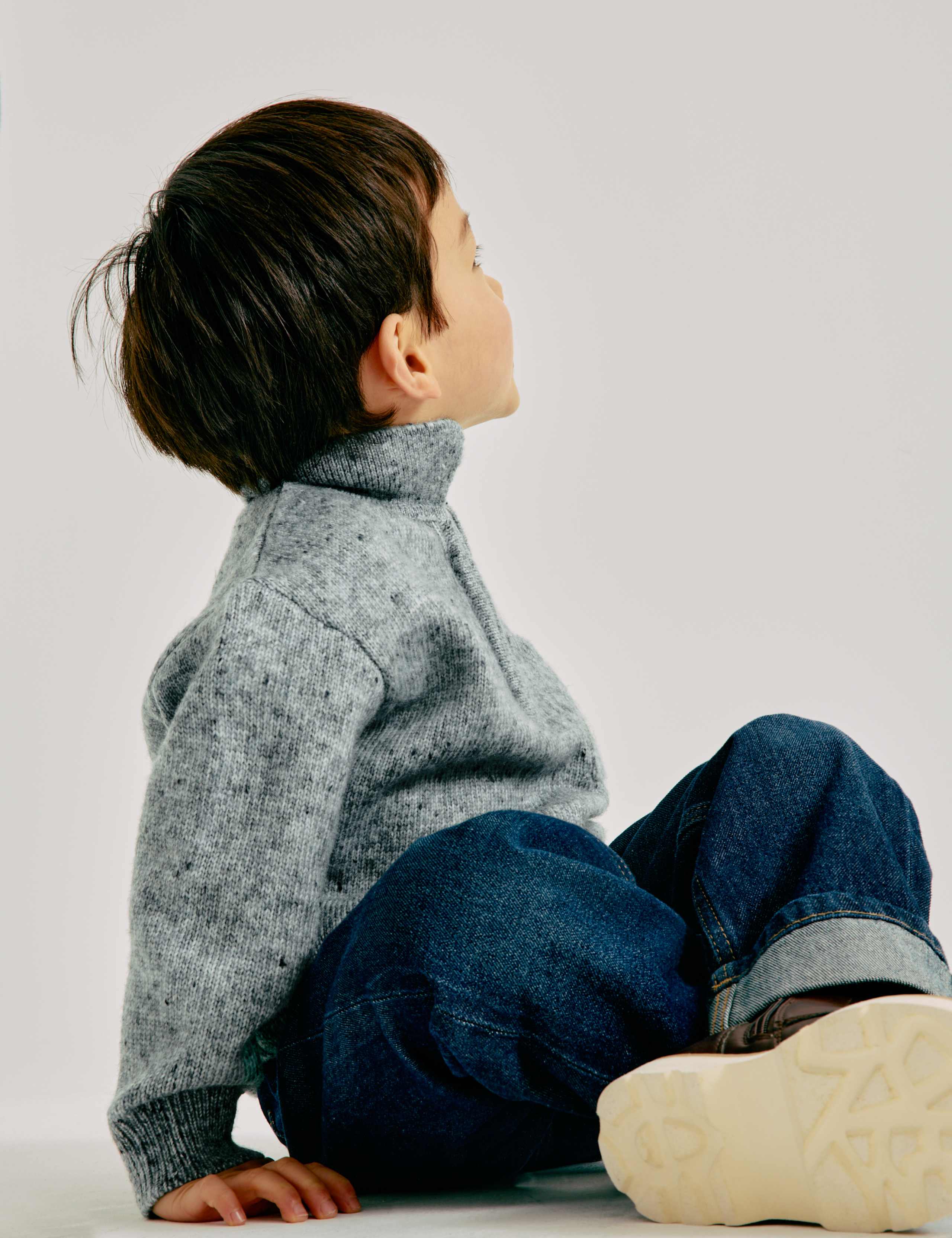 Nepped Knitted Polo Jumper (2-10 Yrs) 5 of 6