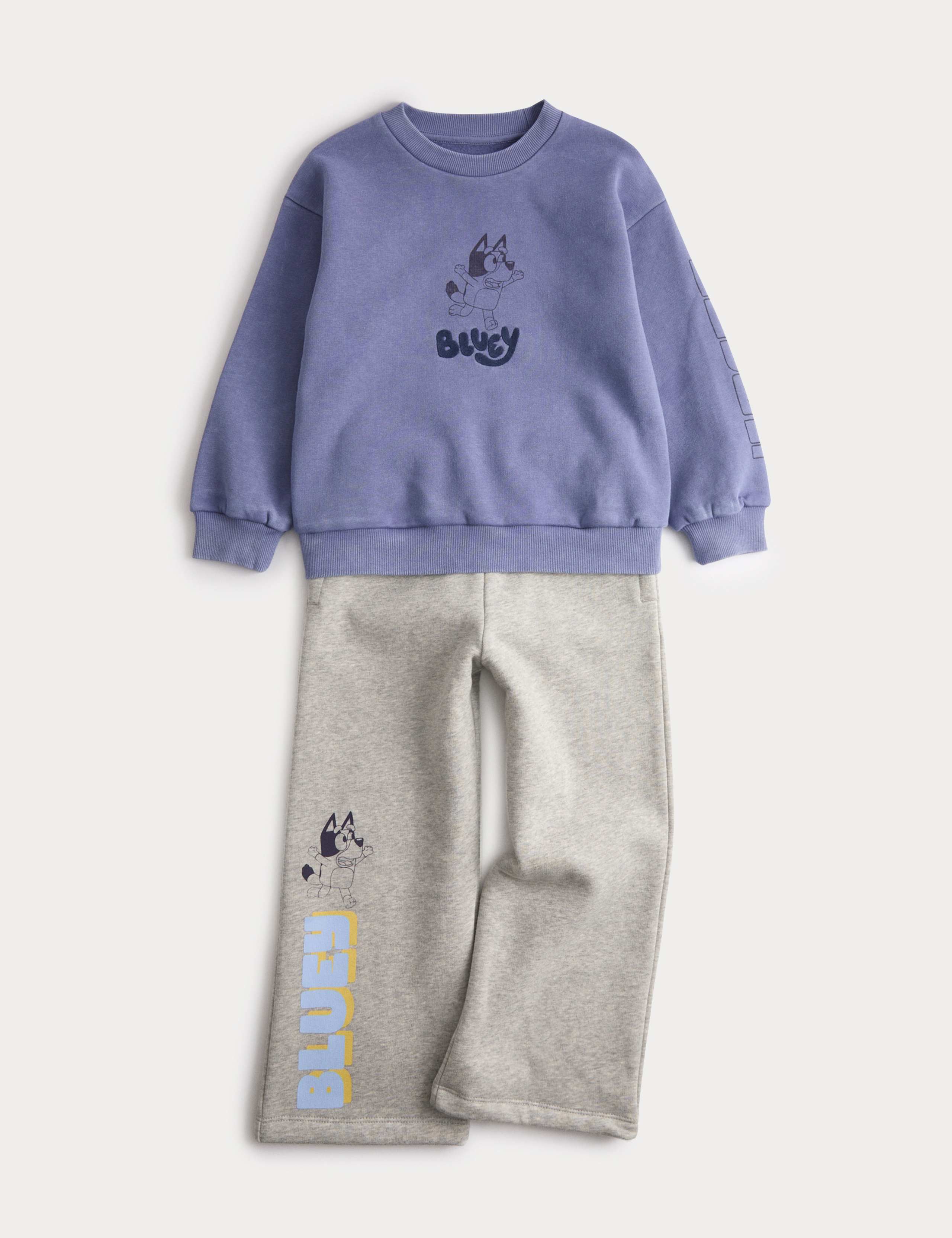 2pc Cotton Rich Bluey™ Jogger Outfit (2-8 Yrs) 1 of 2
