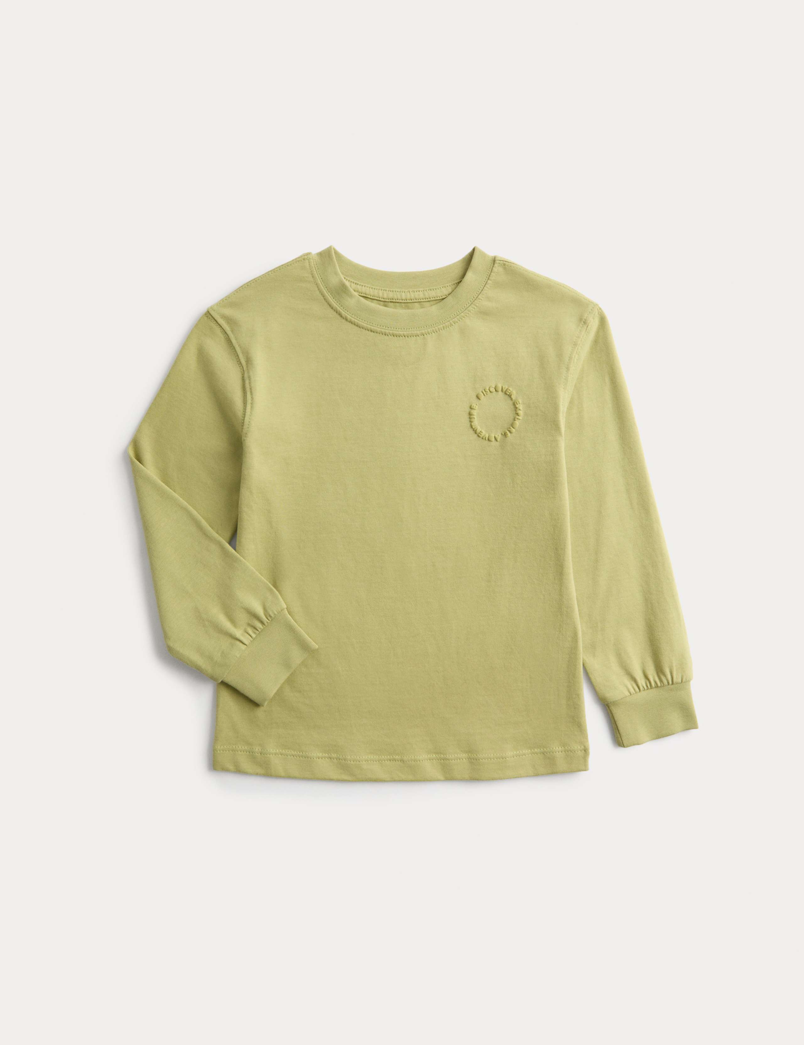 Pure Cotton Long Sleeve Top (2-8 Yrs) 1 of 2