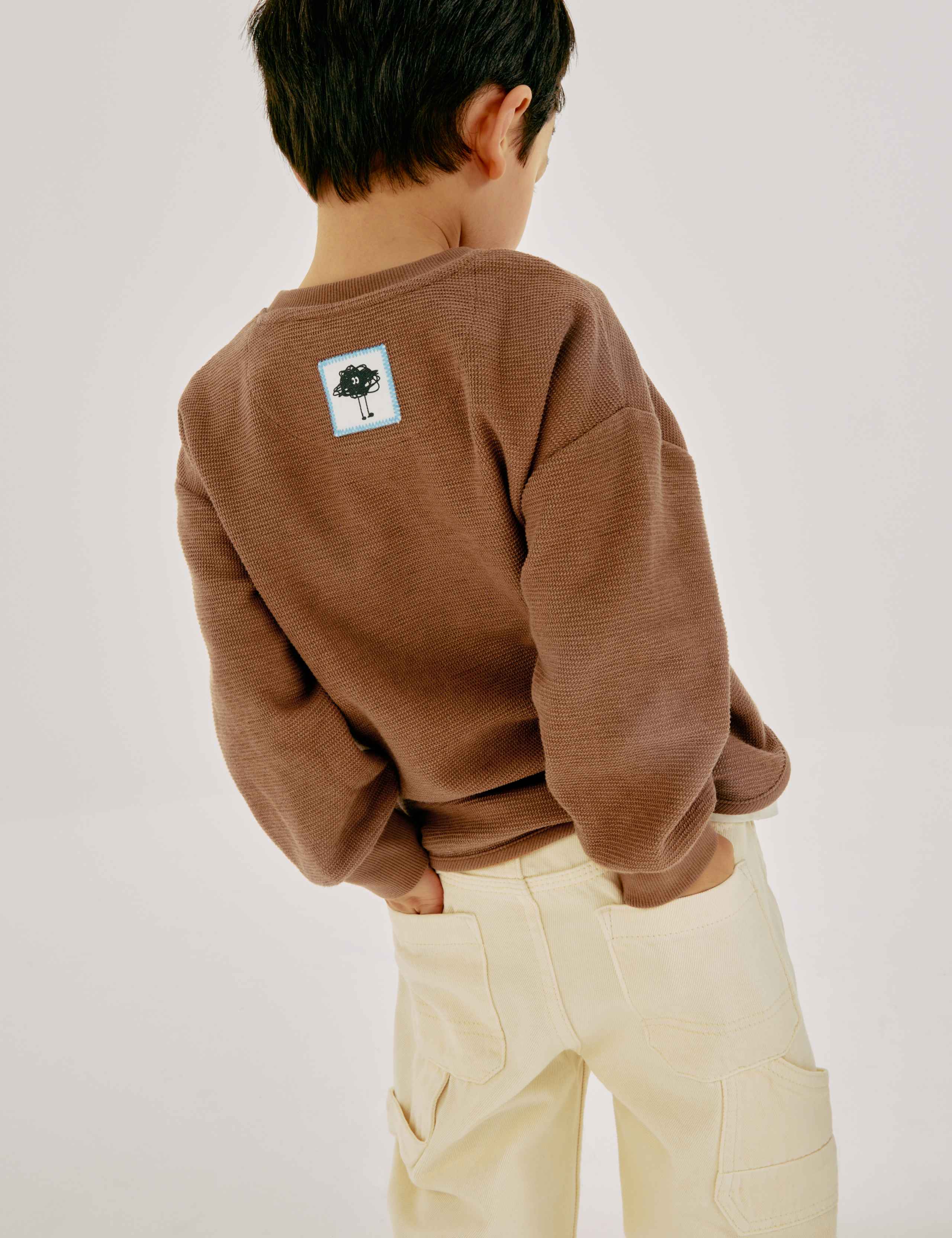 Cotton Rich Embroidered Monster Top (2-8 Yrs) 6 of 7