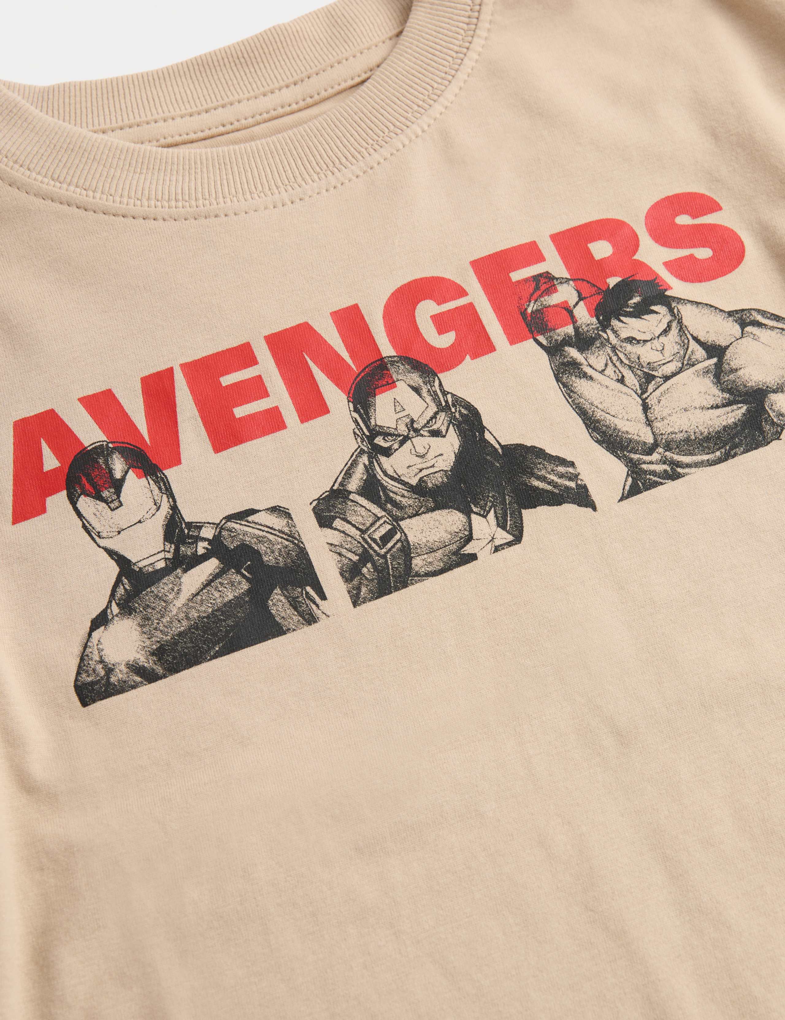 2 Pack Pure Cotton Marvel™ Long Sleeve Tops (2-8 Yrs) 2 of 3