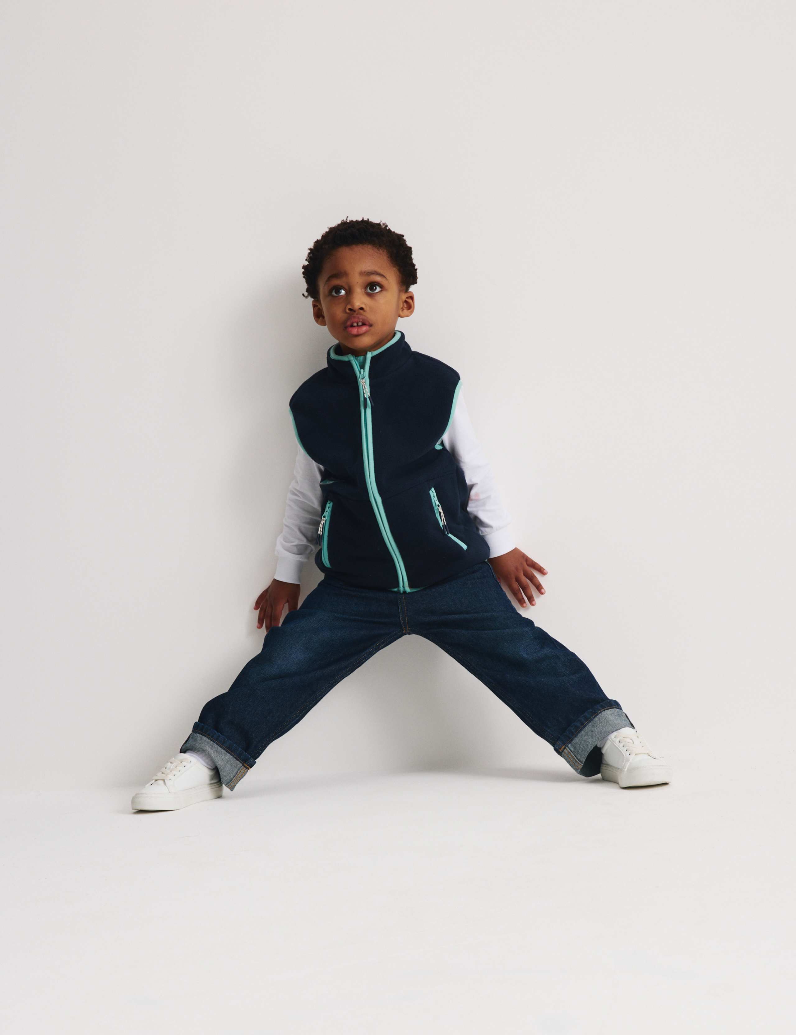 Fleece Zip Through Contrast Trim Gilet (2-8 Yrs) 4 of 6