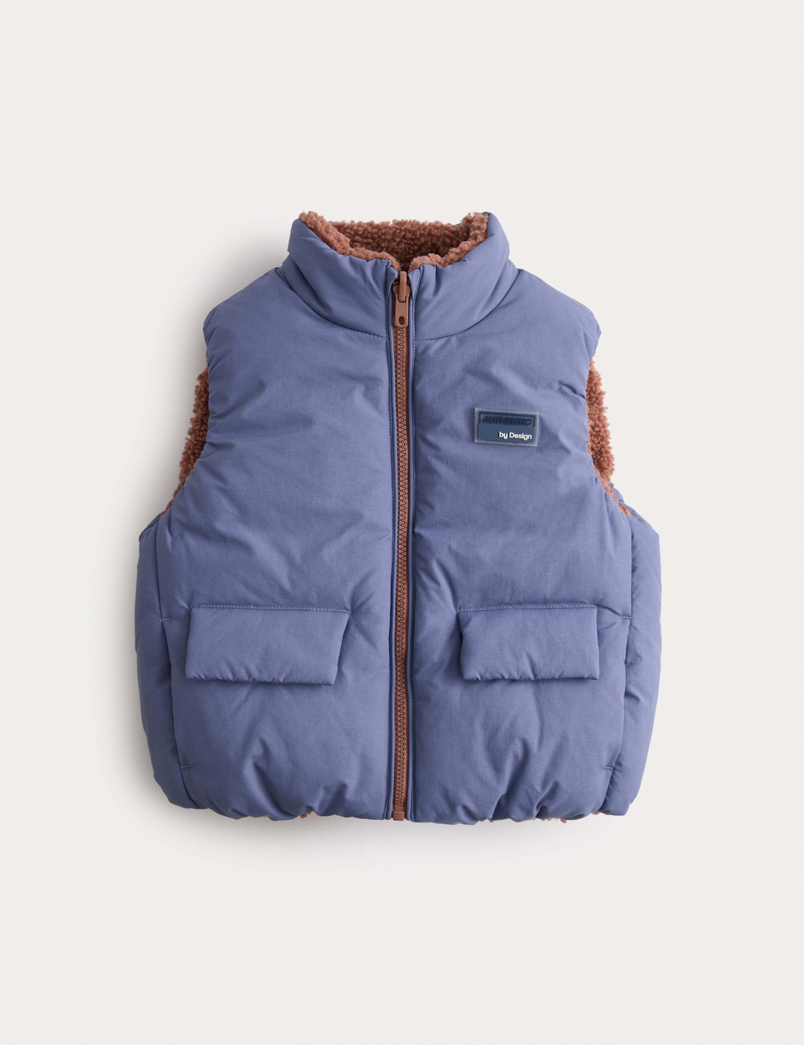 Borg Lined Padded Gilet (2-8 Yrs) 2 of 7