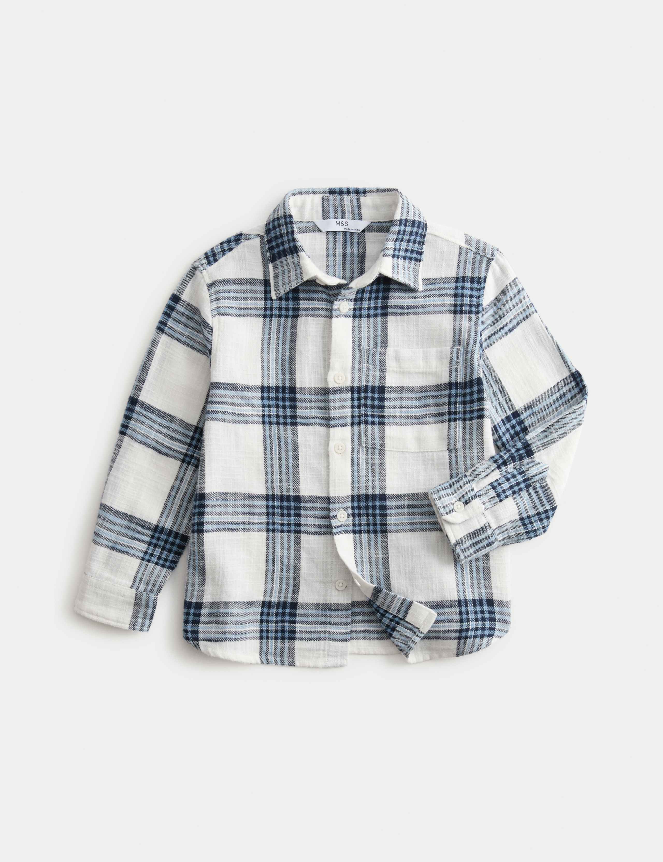 Pure Cotton Checked Shirt (2-10 Years) 1 of 1