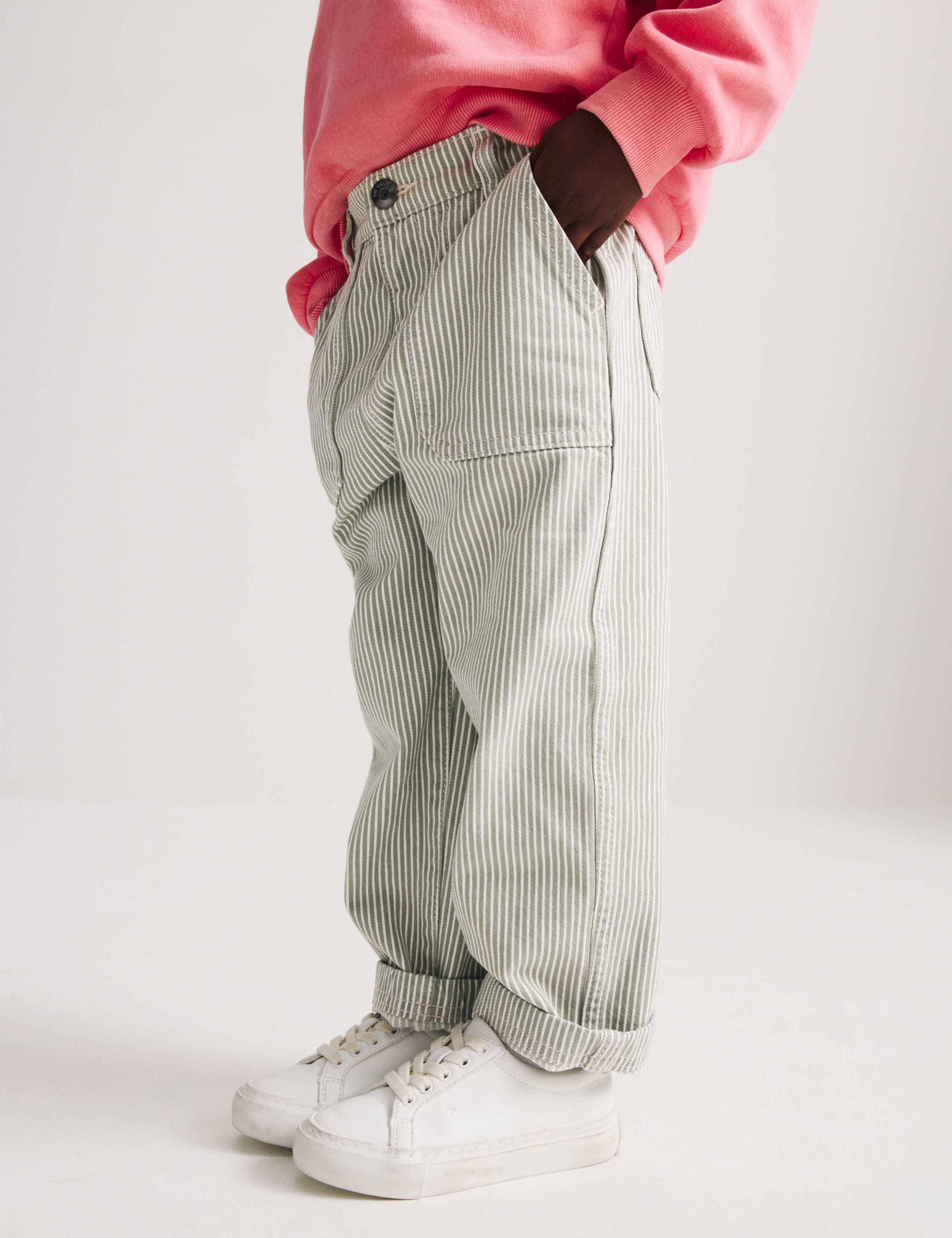 Pure Cotton Striped Trousers (2-8 Yrs) 7 of 9