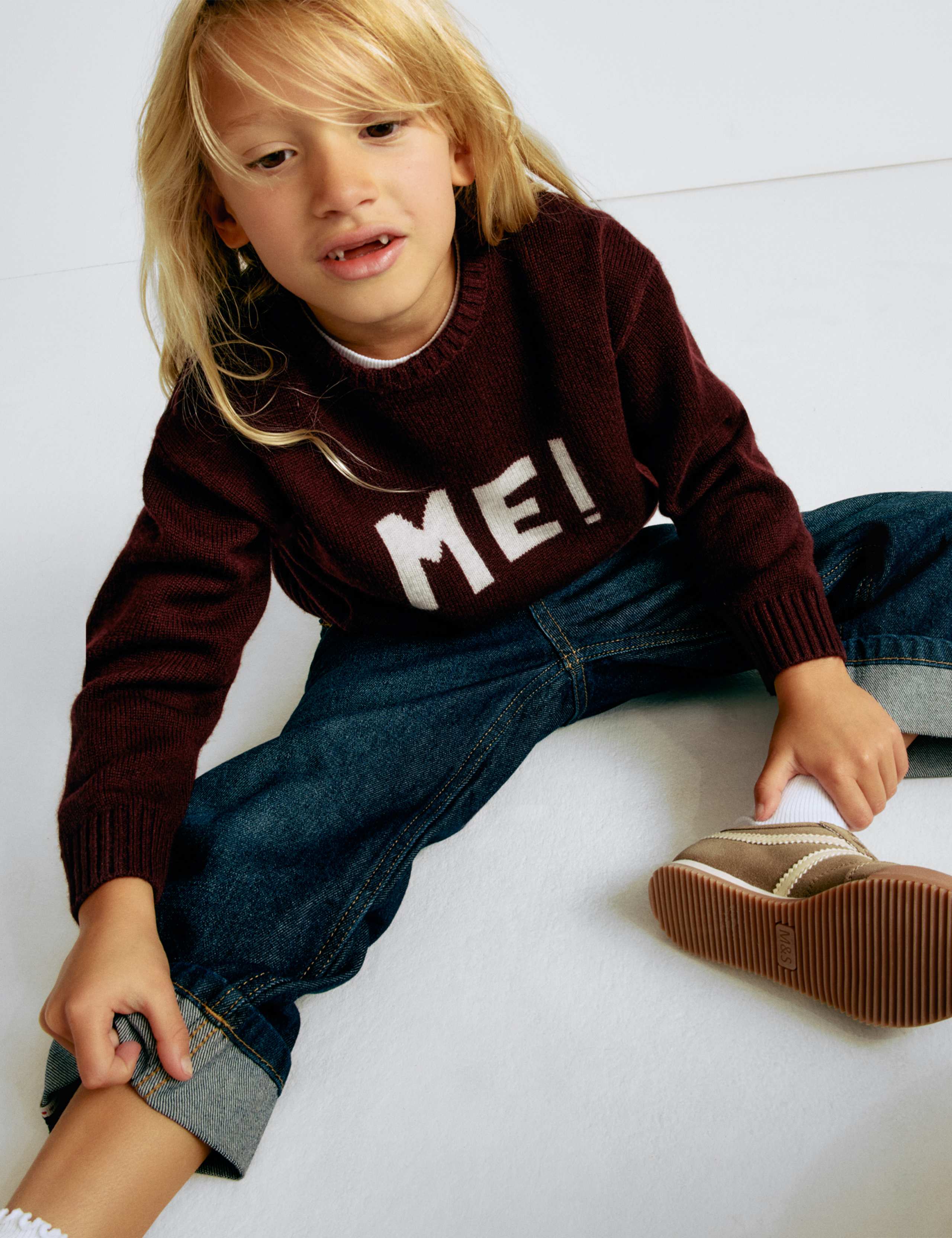 Merino Wool Rich Me! Slogan Jumper (2-10 Yrs) 5 of 7
