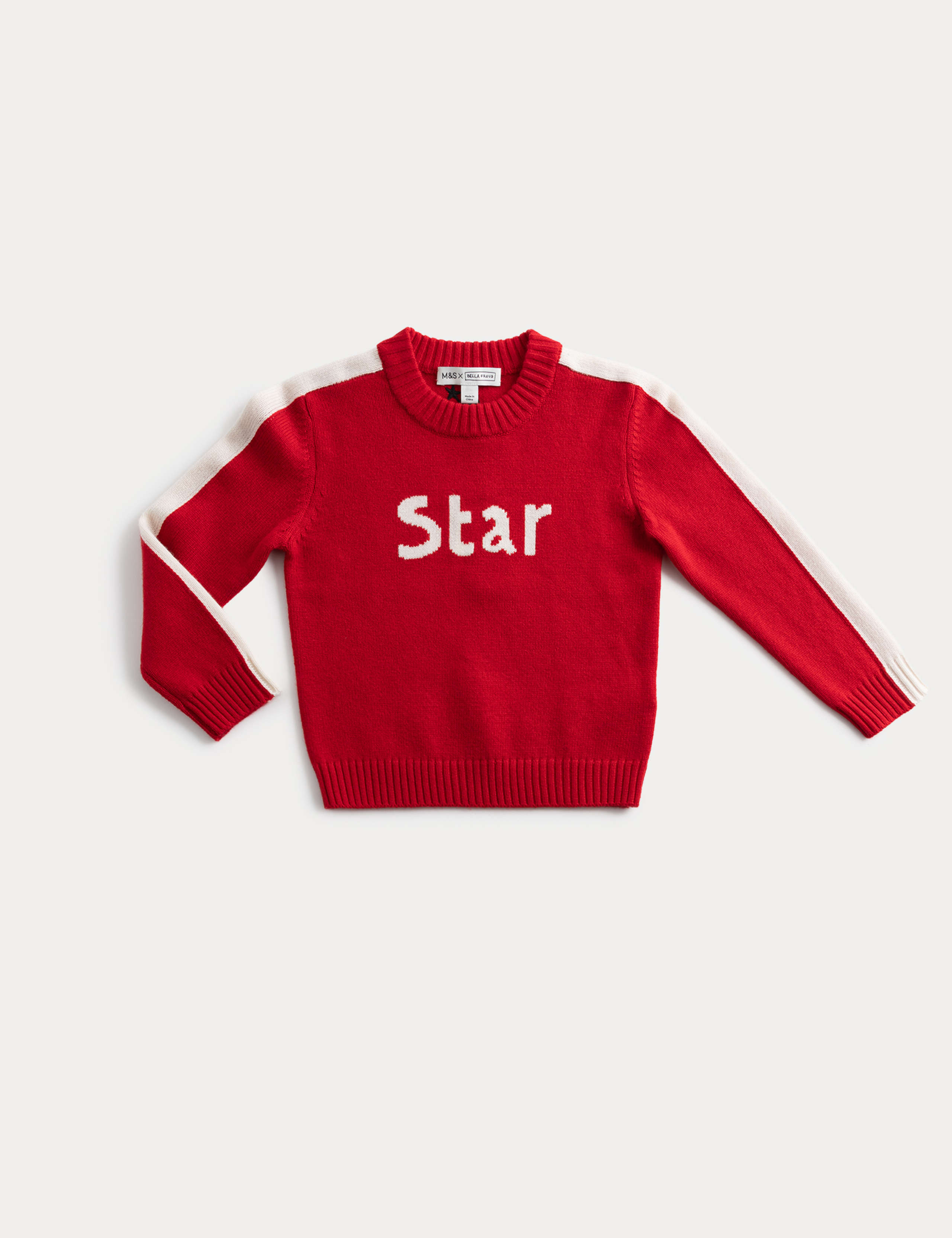 Merino Wool Rich Star Slogan Jumper (2-10 Yrs) 2 of 7