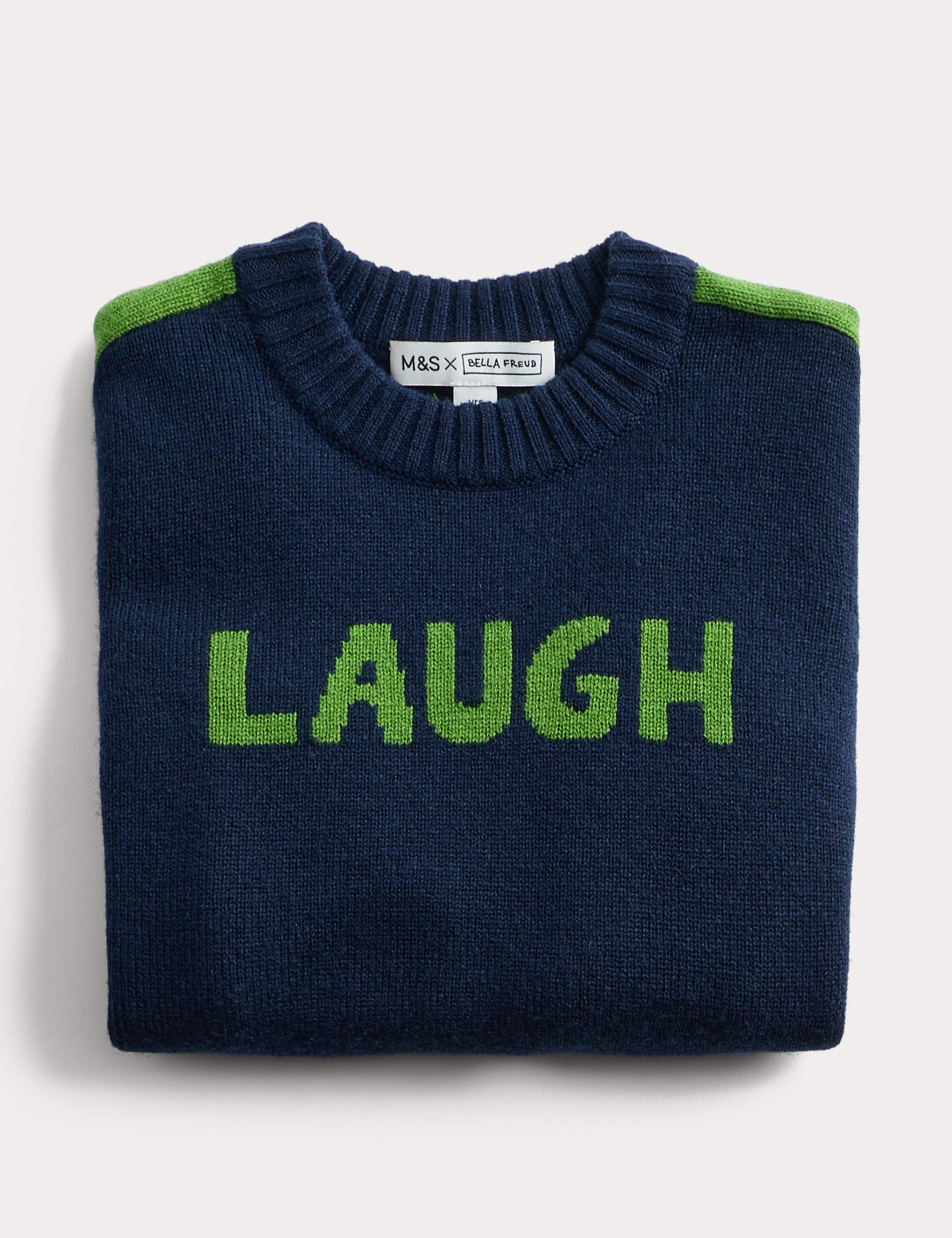 Merino Wool Rich 'Laugh' Jumper (2-10 Yrs) 6 of 7