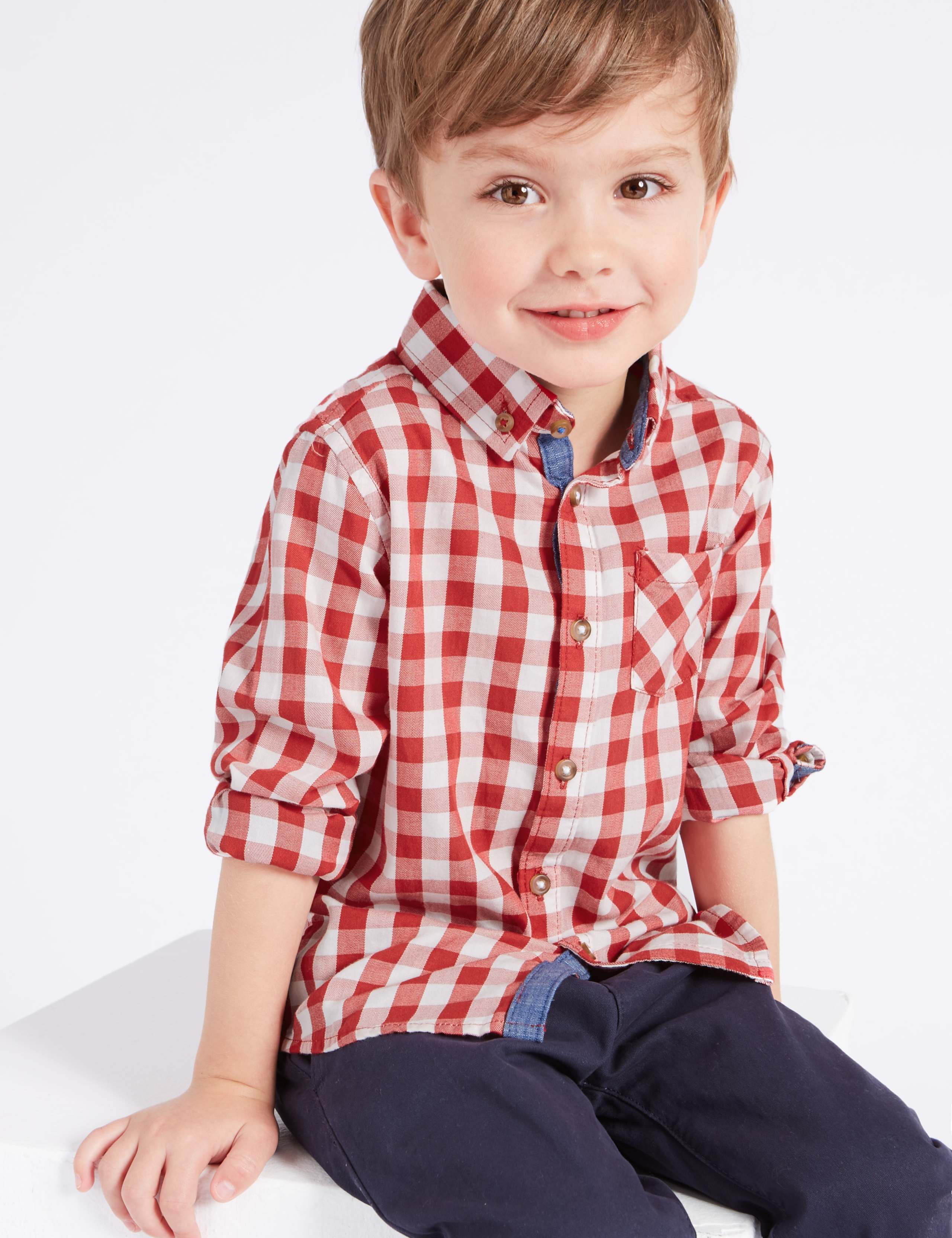 Paddington™ Pure Cotton Gingham Shirt (3 Months - 6 Years) 1 of 6