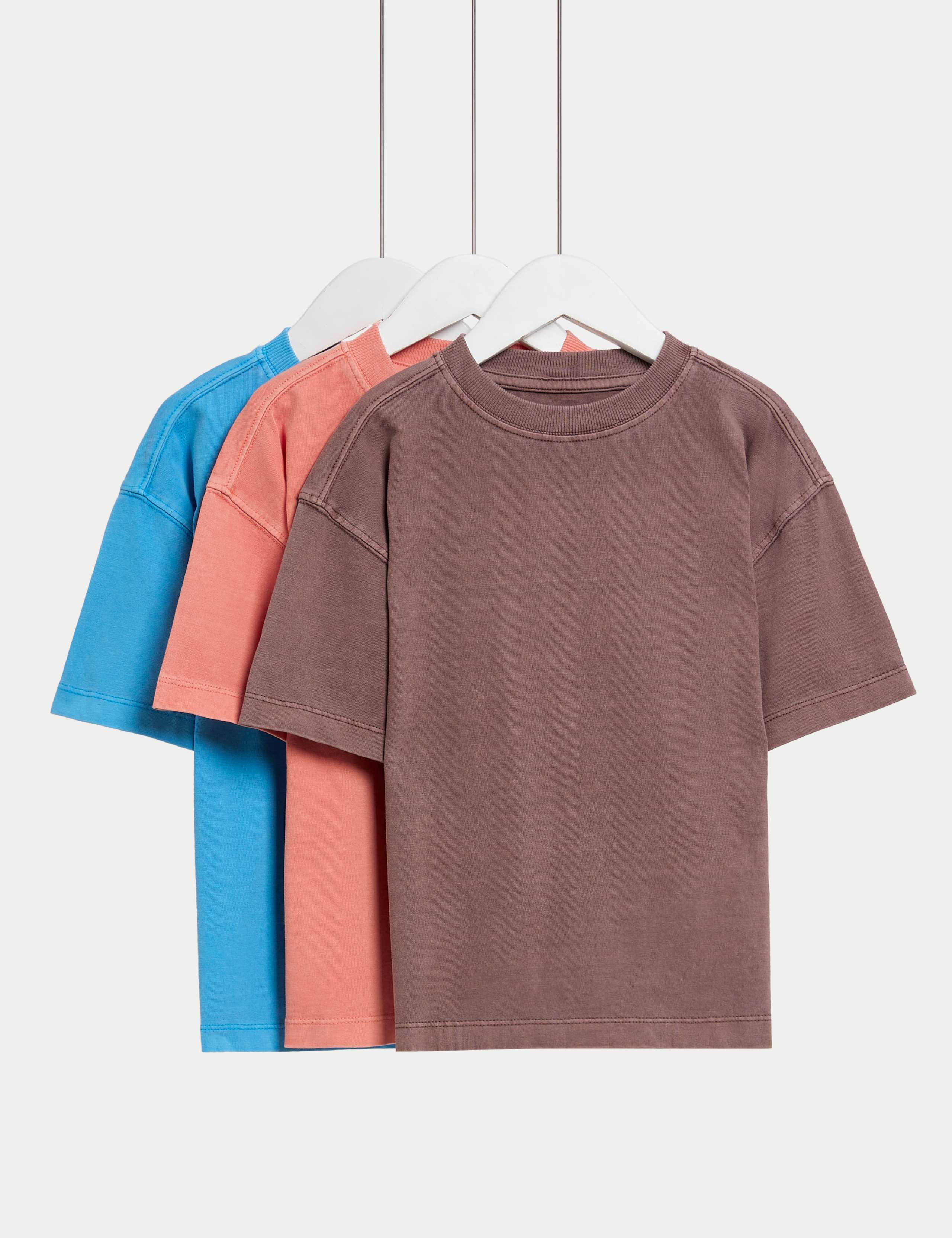 3 Pack Pure Cotton T-Shirts (2-8 Yrs) 1 of 1