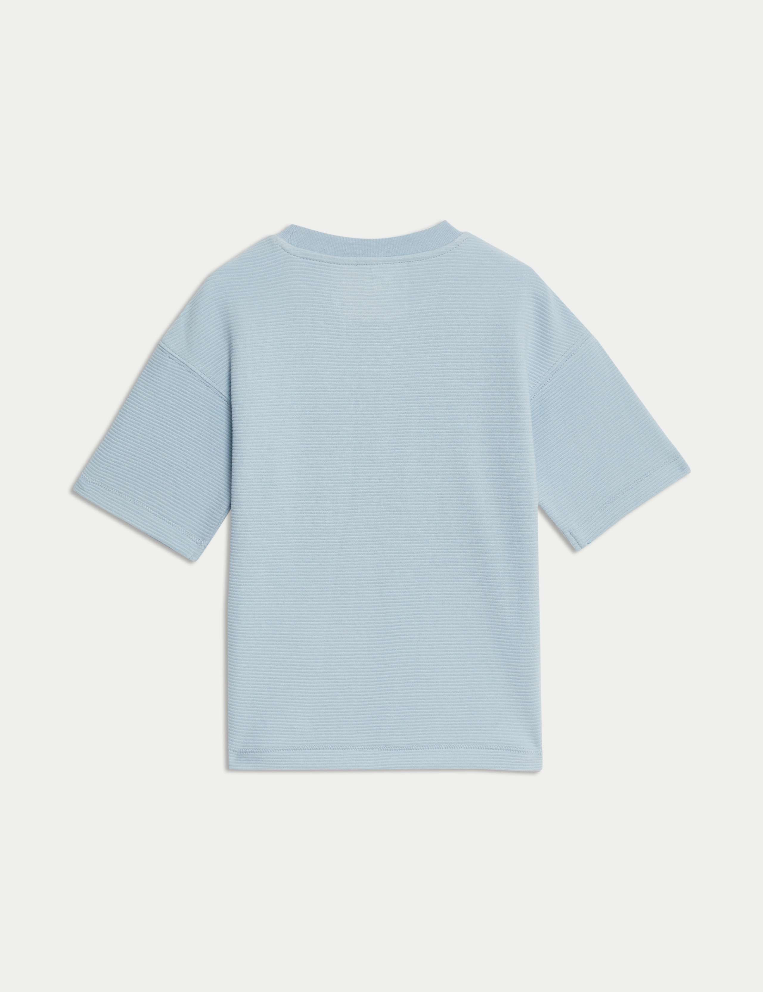 Pure Cotton Textured T-Shirt (1-7 Yrs) 5 of 5