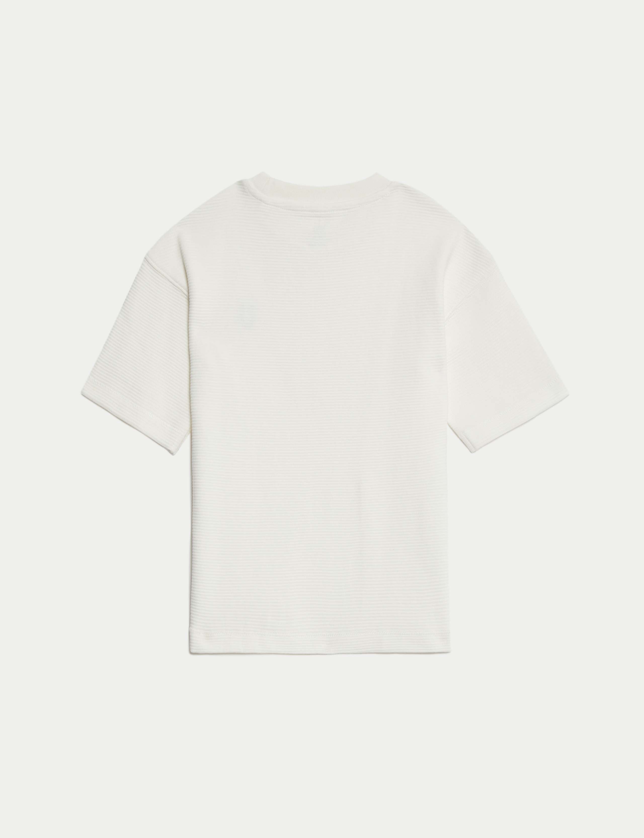 Pure Cotton Textured T-Shirt (1-7 Yrs) 4 of 4