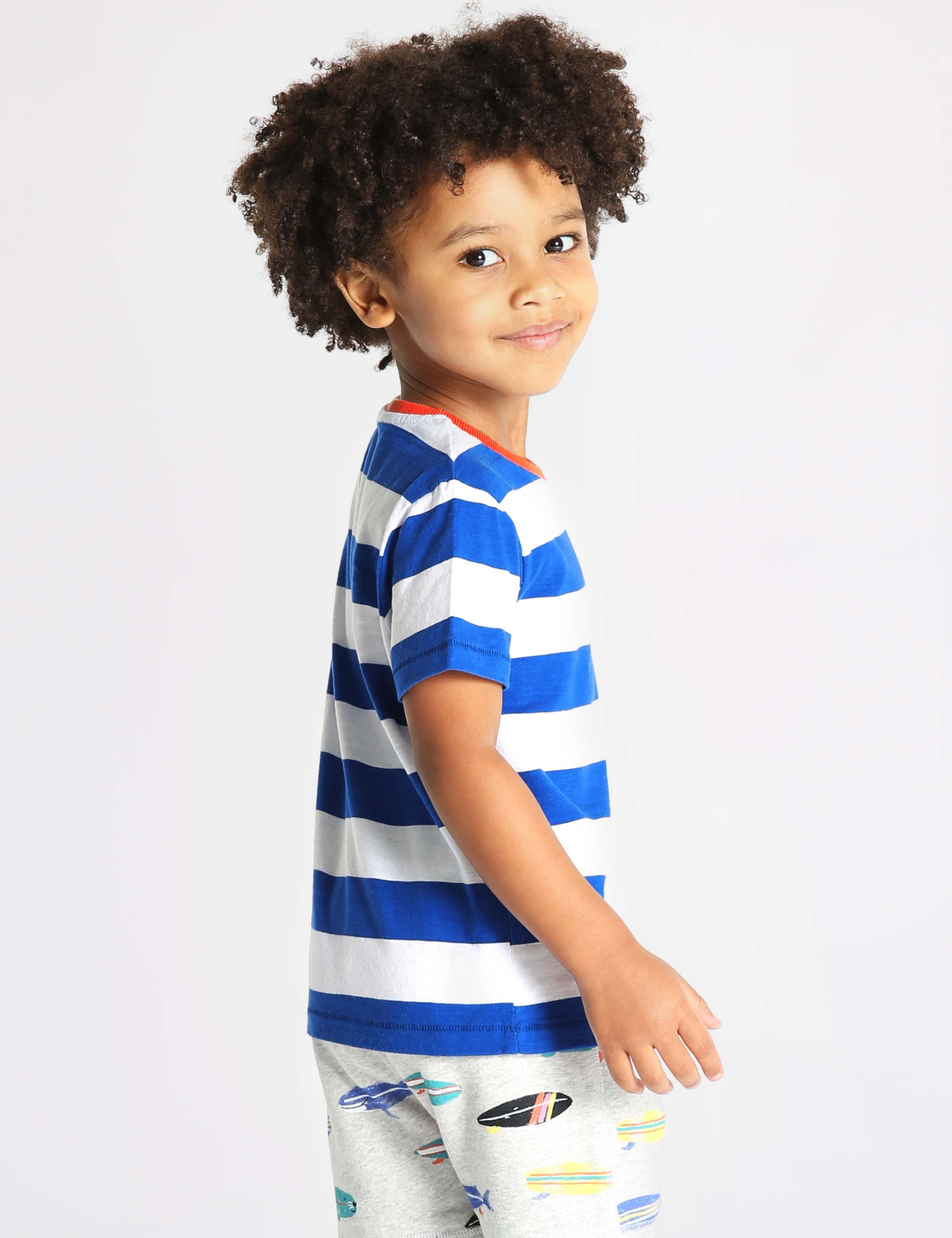 Pure Cotton Striped T-Shirt (3 Months - 7 Years) 2 of 2