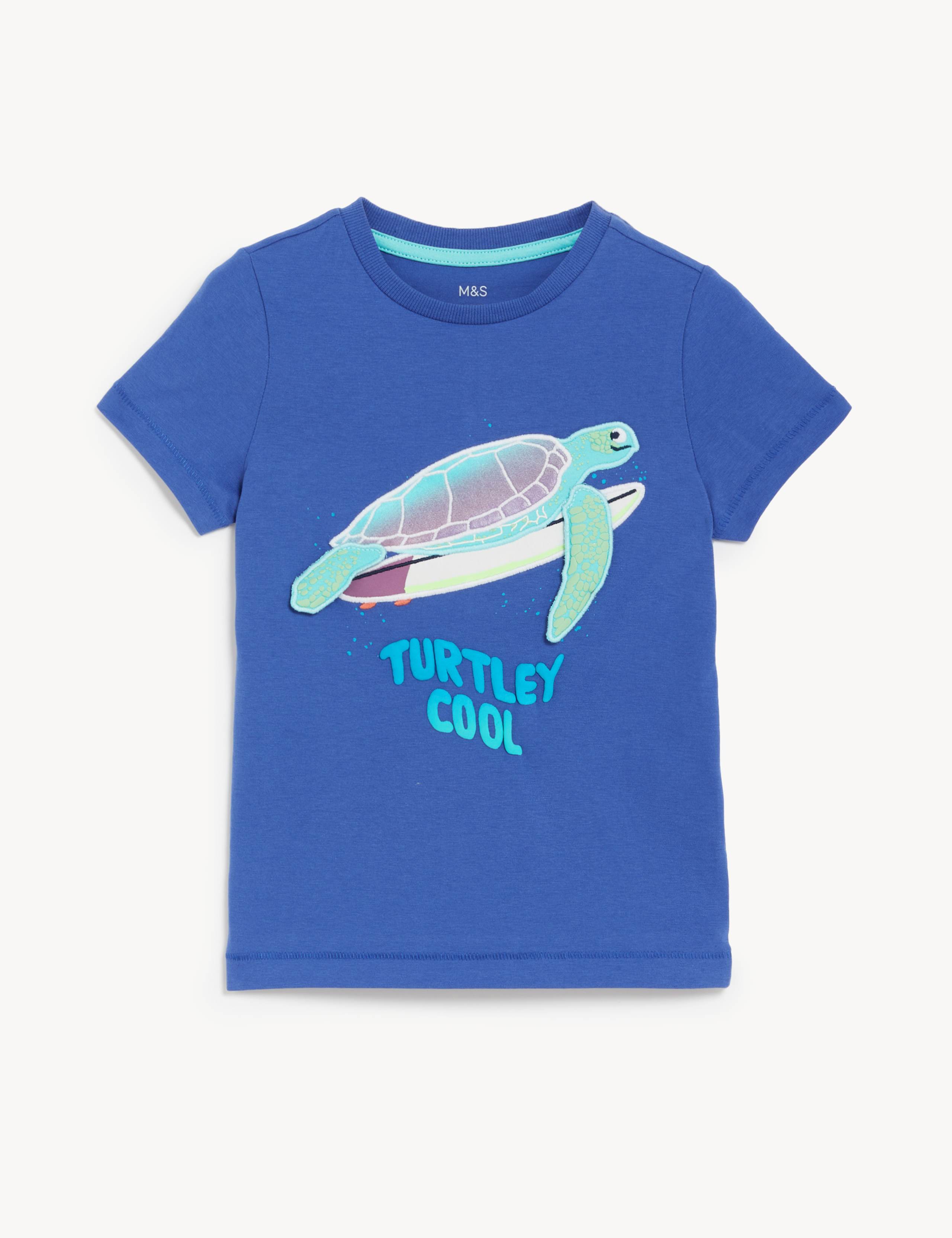 Pure Cotton Turtle T-Shirt (2 - 8 Yrs) 1 of 1