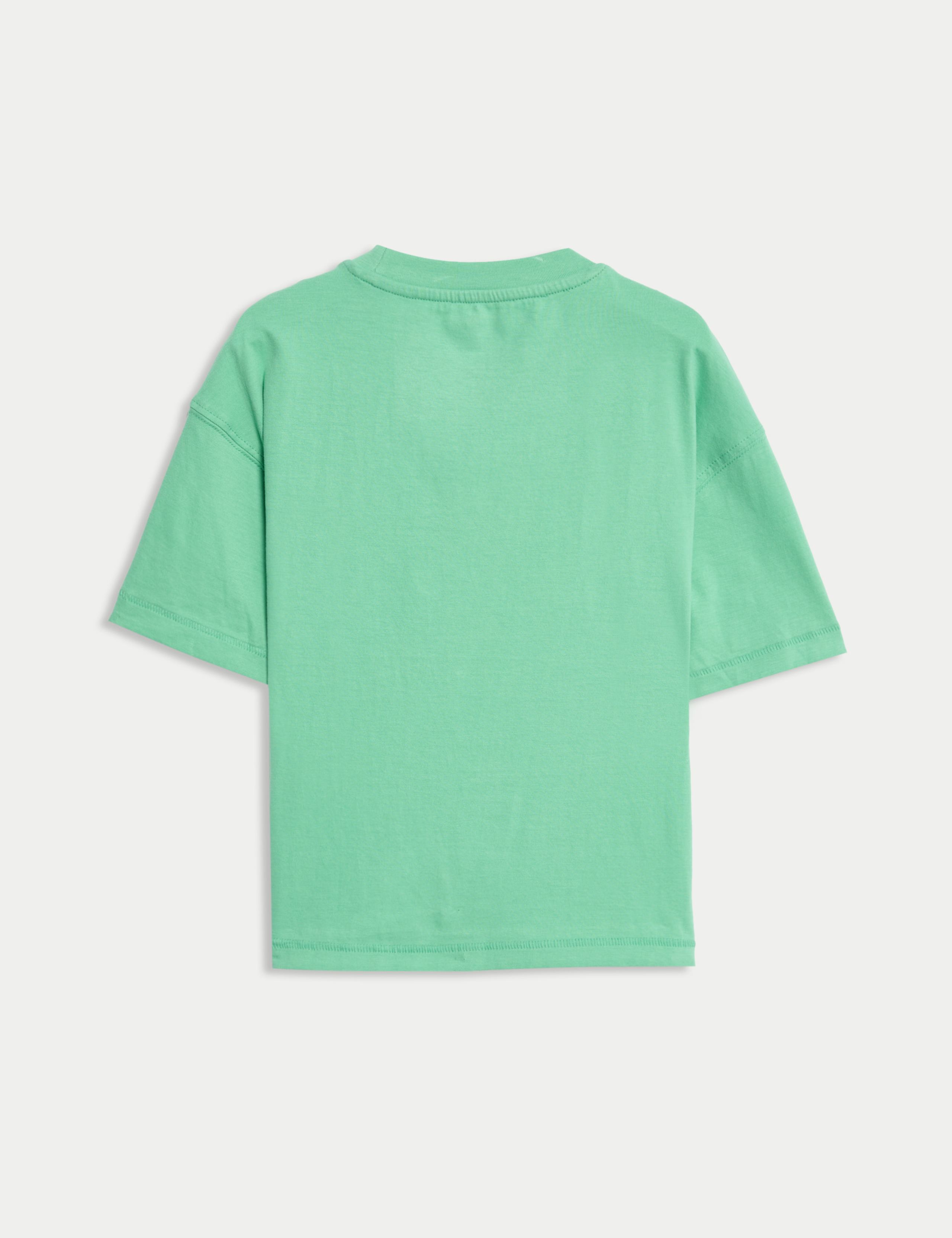 Pure Cotton Tennis Graphic T-Shirt (2-8 Yrs) 2 of 2